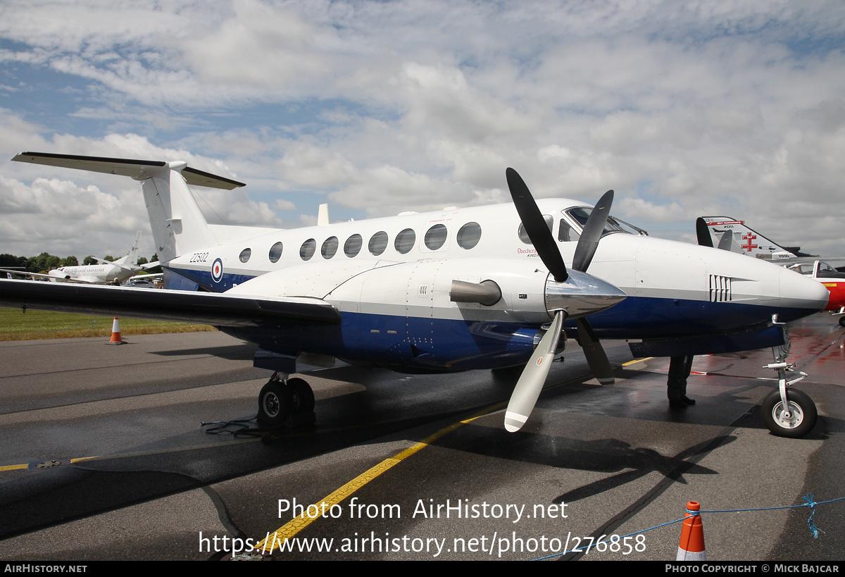 Aircraft Photo of ZZ502 | Hawker Beechcraft 350CER Avenger T1 (300C) | UK - Navy | AirHistory.net #276858