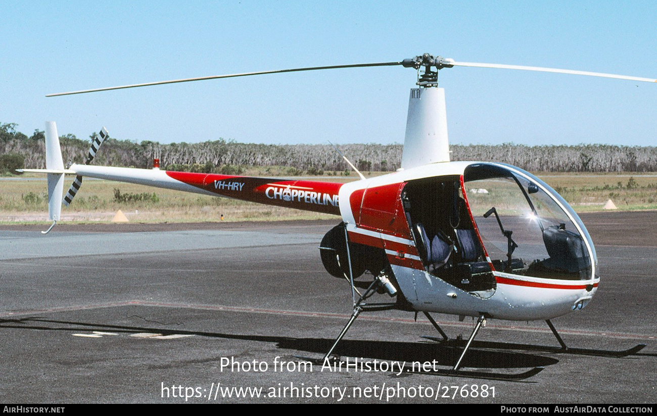 Aircraft Photo of VH-HRY | Robinson R-22 Beta | Chopperline | AirHistory.net #276881