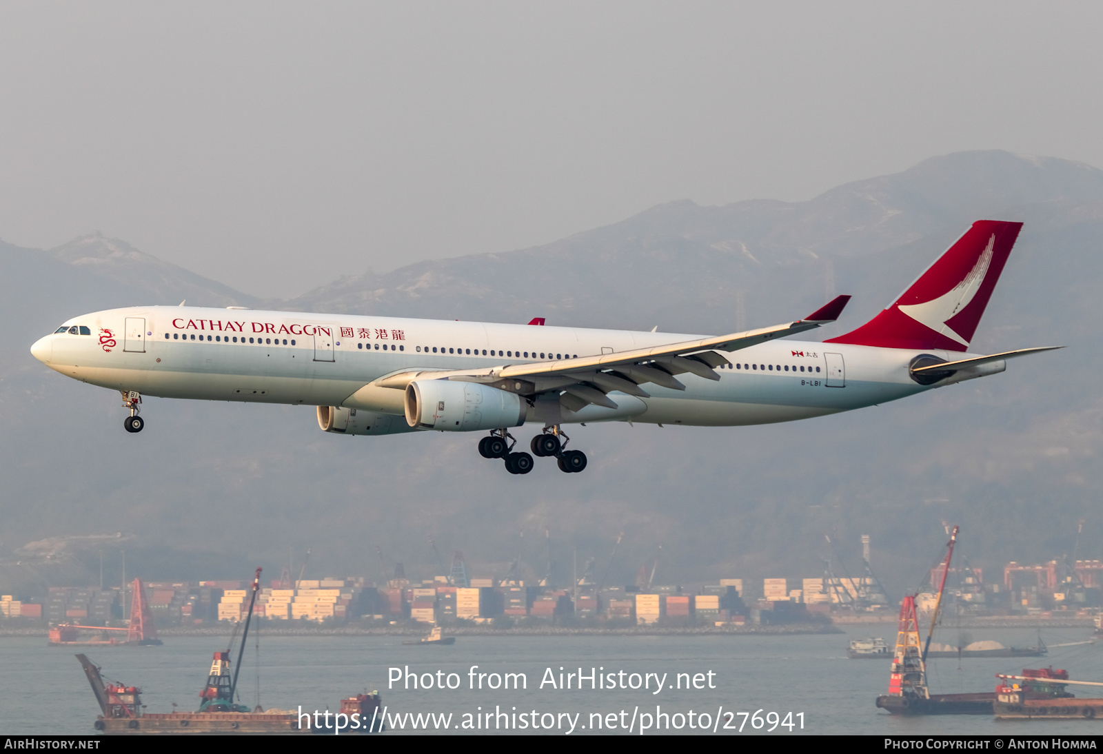 Aircraft Photo of B-LBI | Airbus A330-343E | Cathay Dragon Airways | AirHistory.net #276941