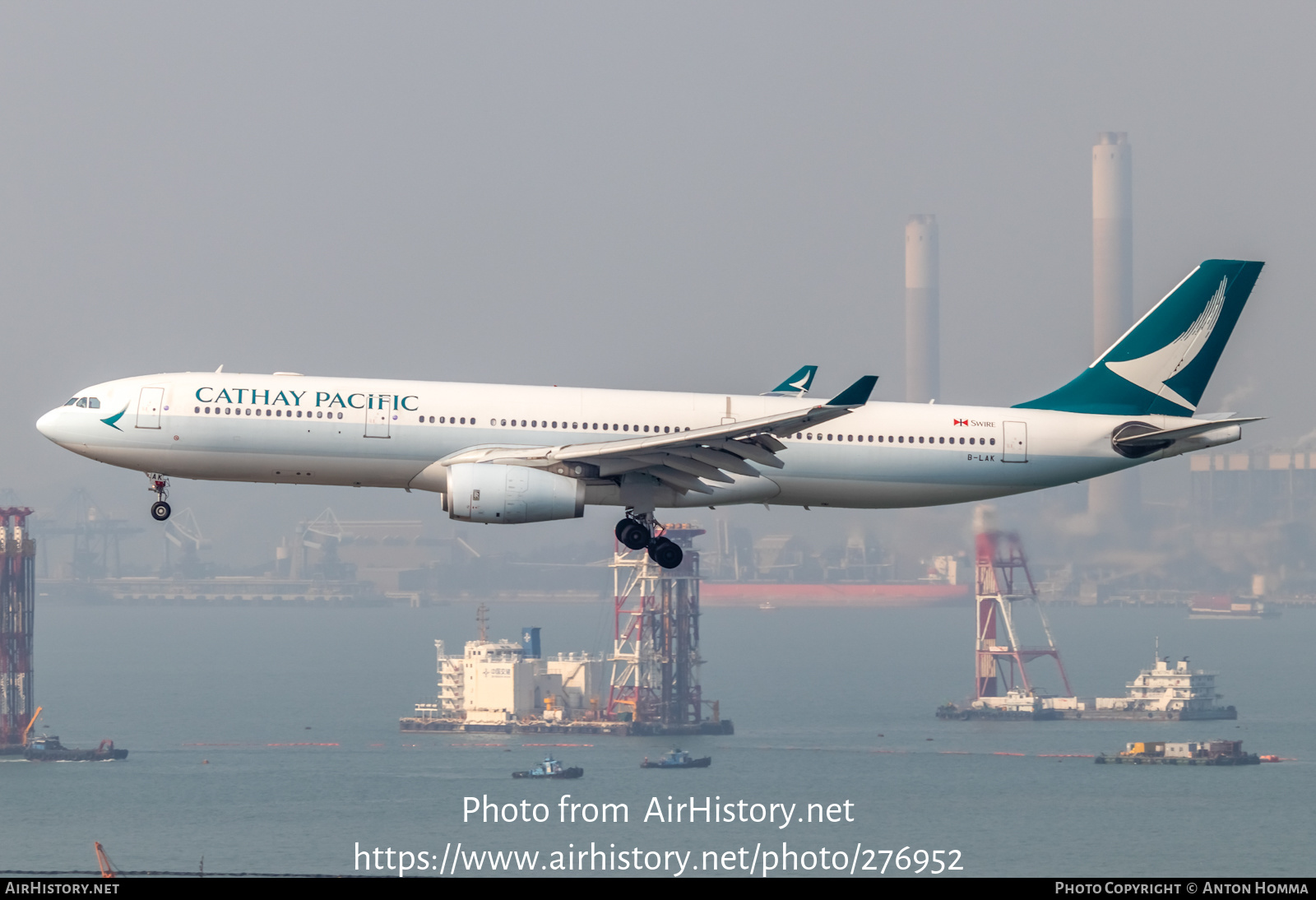 Aircraft Photo of B-LAK | Airbus A330-343E | Cathay Pacific Airways | AirHistory.net #276952