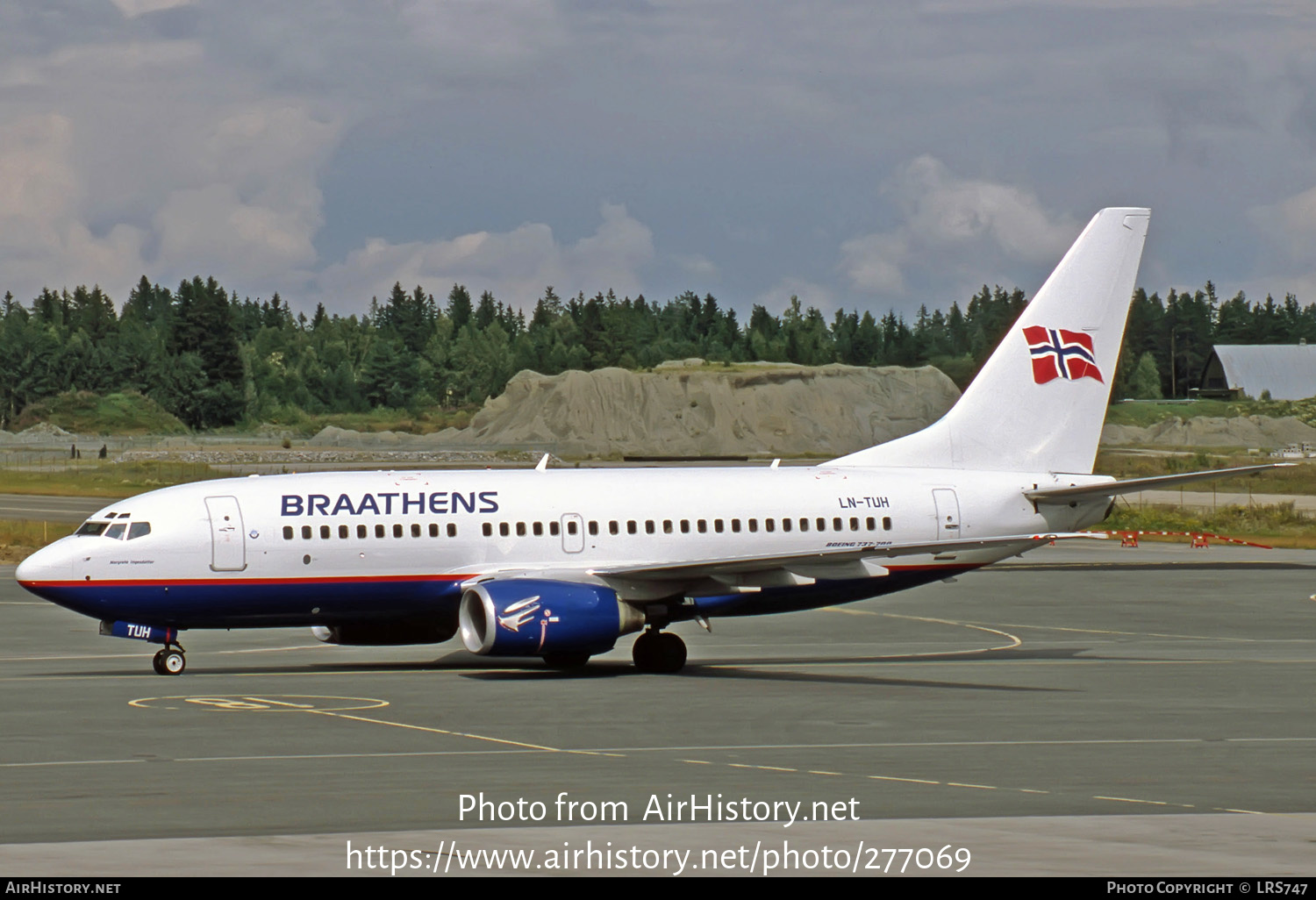 Aircraft Photo of LN-TUH | Boeing 737-705 | Braathens | AirHistory.net #277069