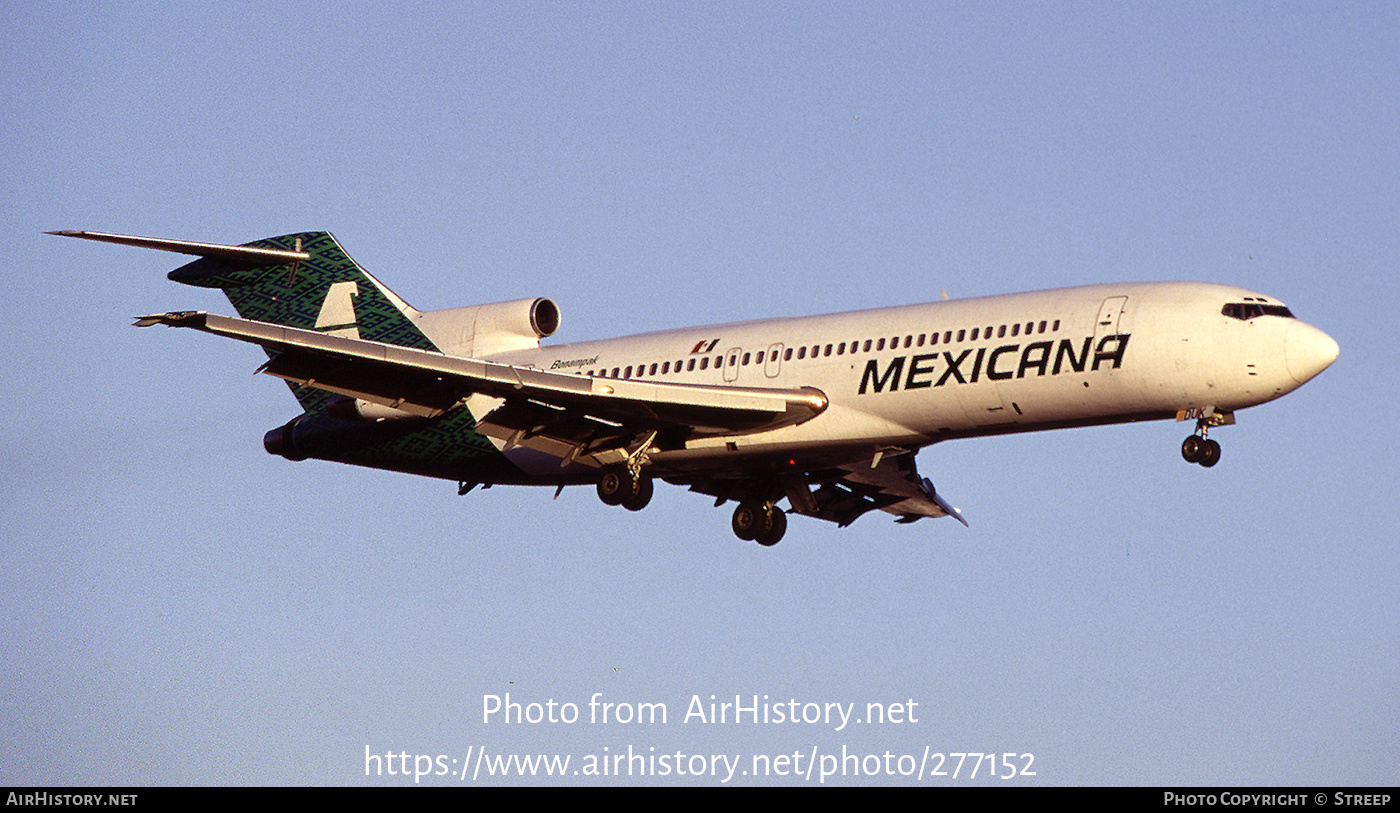 Aircraft Photo of XA-DUK | Boeing 727-264 | Mexicana | AirHistory.net #277152