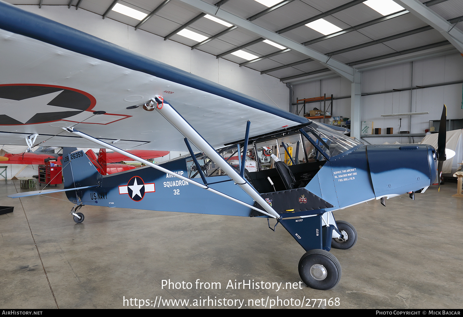 Aircraft Photo of G-BNXM / 26359 | Piper L-21B Super Cub | USA - Navy | AirHistory.net #277168