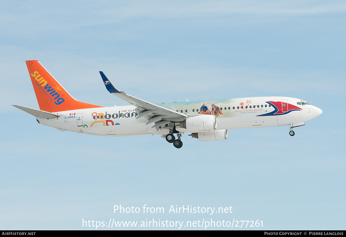 Aircraft Photo of C-GRKB | Boeing 737-86Q | Sunwing Airlines | AirHistory.net #277261