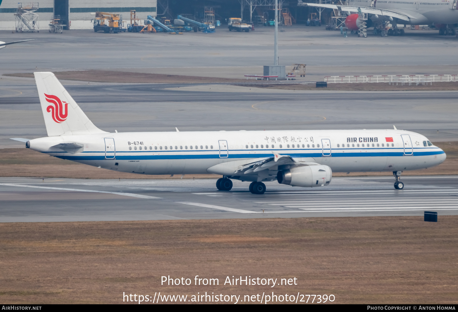 Aircraft Photo of B-6741 | Airbus A321-232 | Air China | AirHistory.net #277390