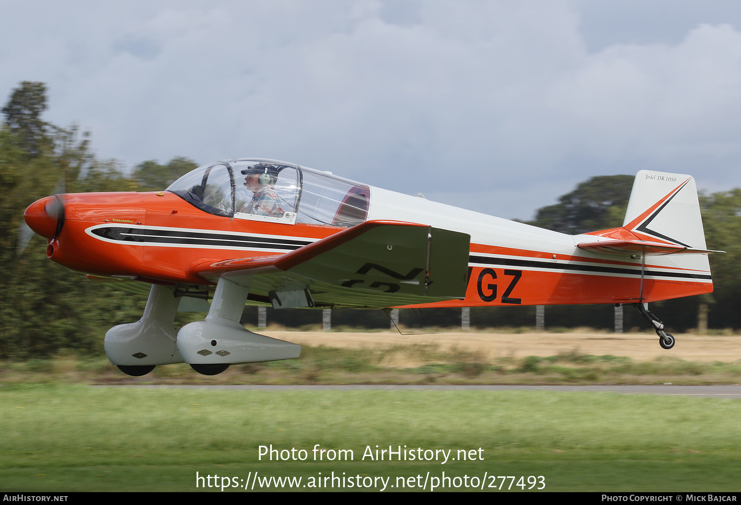 Aircraft Photo of G-AVGZ | Jodel DR-1050 Ambassadeur | AirHistory.net #277493