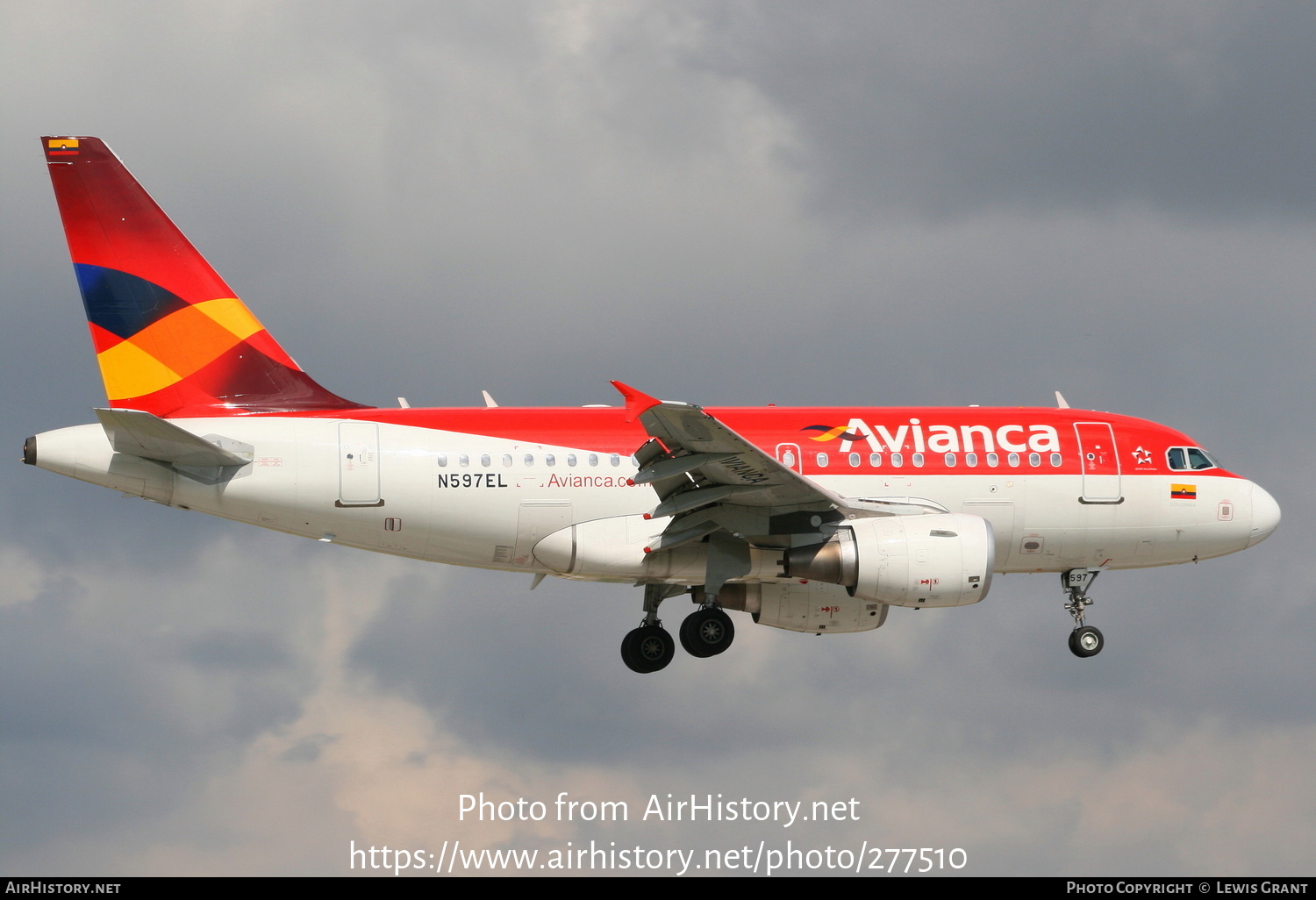 Aircraft Photo of N597EL | Airbus A318-112 | Avianca | AirHistory.net #277510