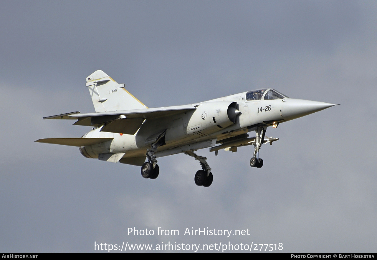 Aircraft Photo of C14-45 | Dassault Mirage F1M | Spain - Air Force | AirHistory.net #277518