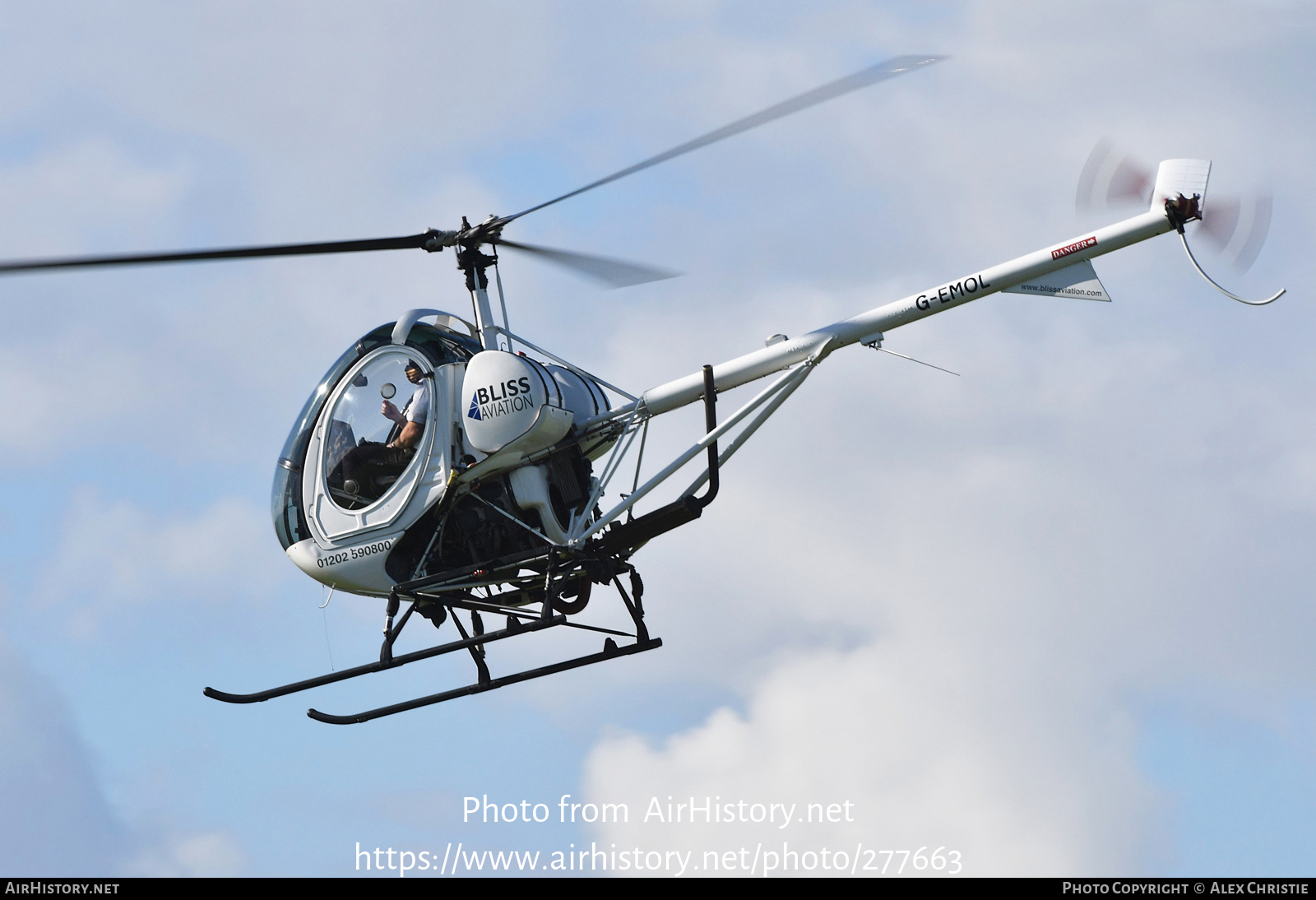 Aircraft Photo of G-EMOL | Schweizer 269C-1 (300CB) | Bliss Aviation | AirHistory.net #277663