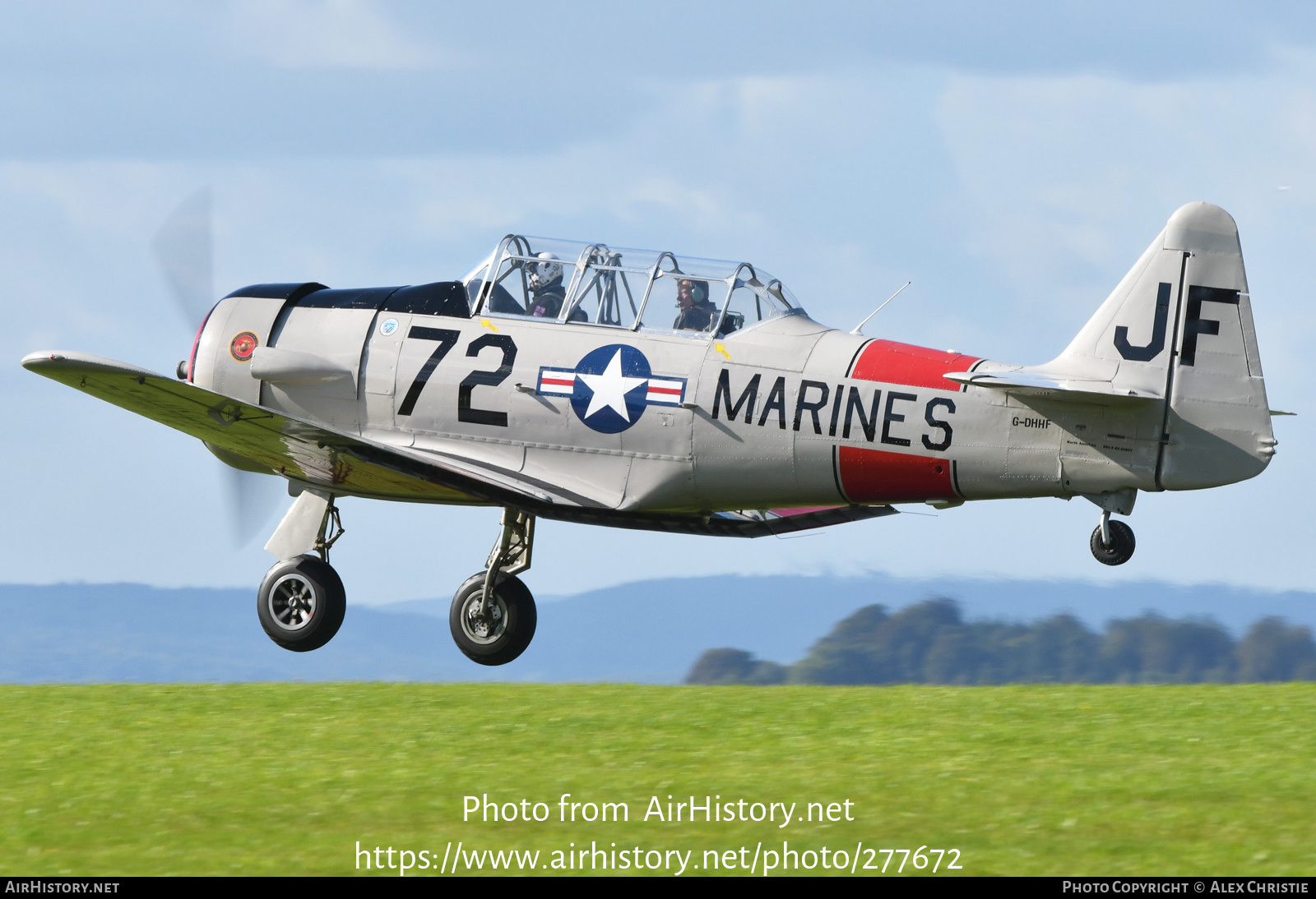 Aircraft Photo of G-DHHF | North American SNJ-5 Texan | USA - Marines | AirHistory.net #277672