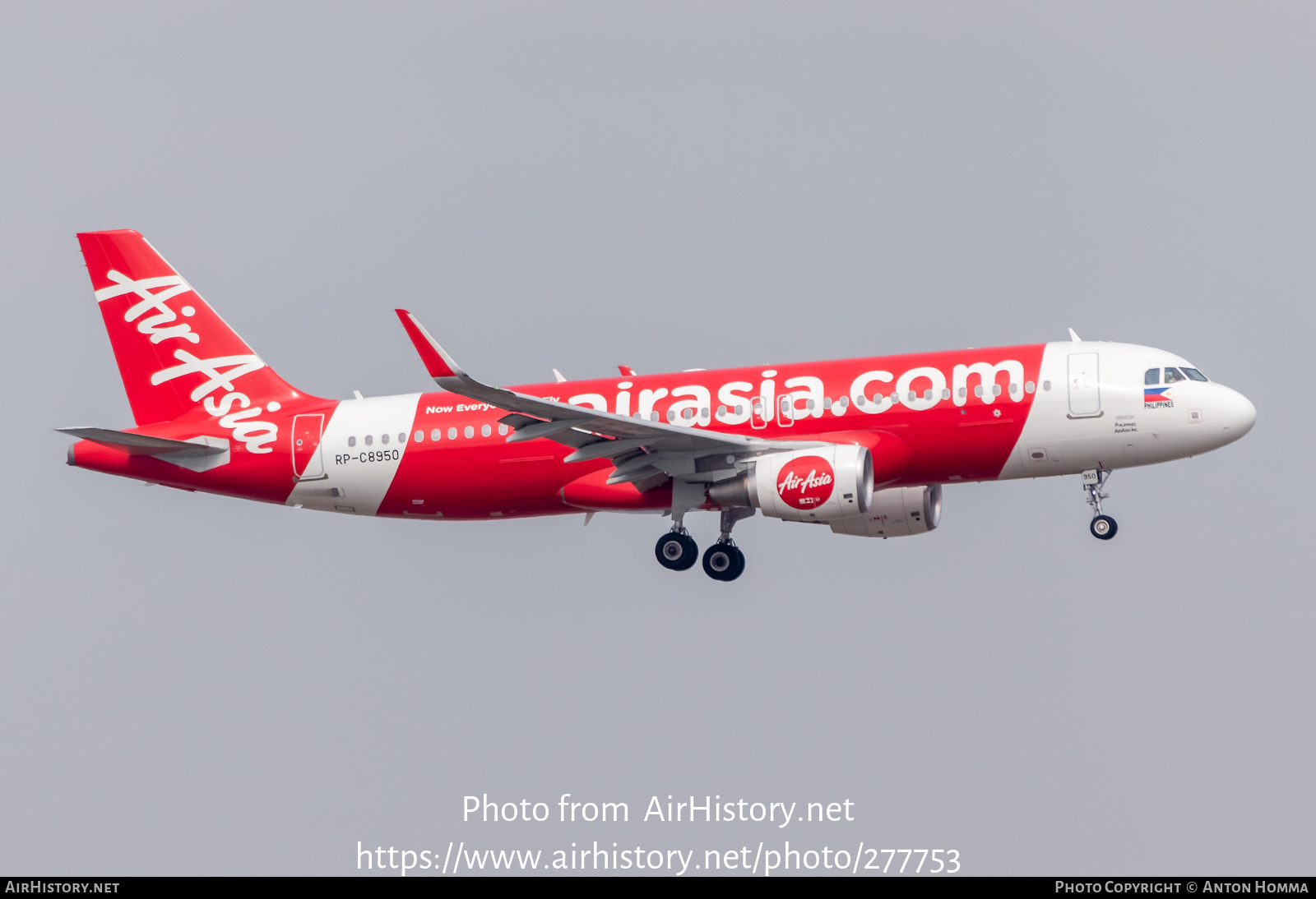 Aircraft Photo of RP-C8950 | Airbus A320-216 | AirAsia | AirHistory.net #277753