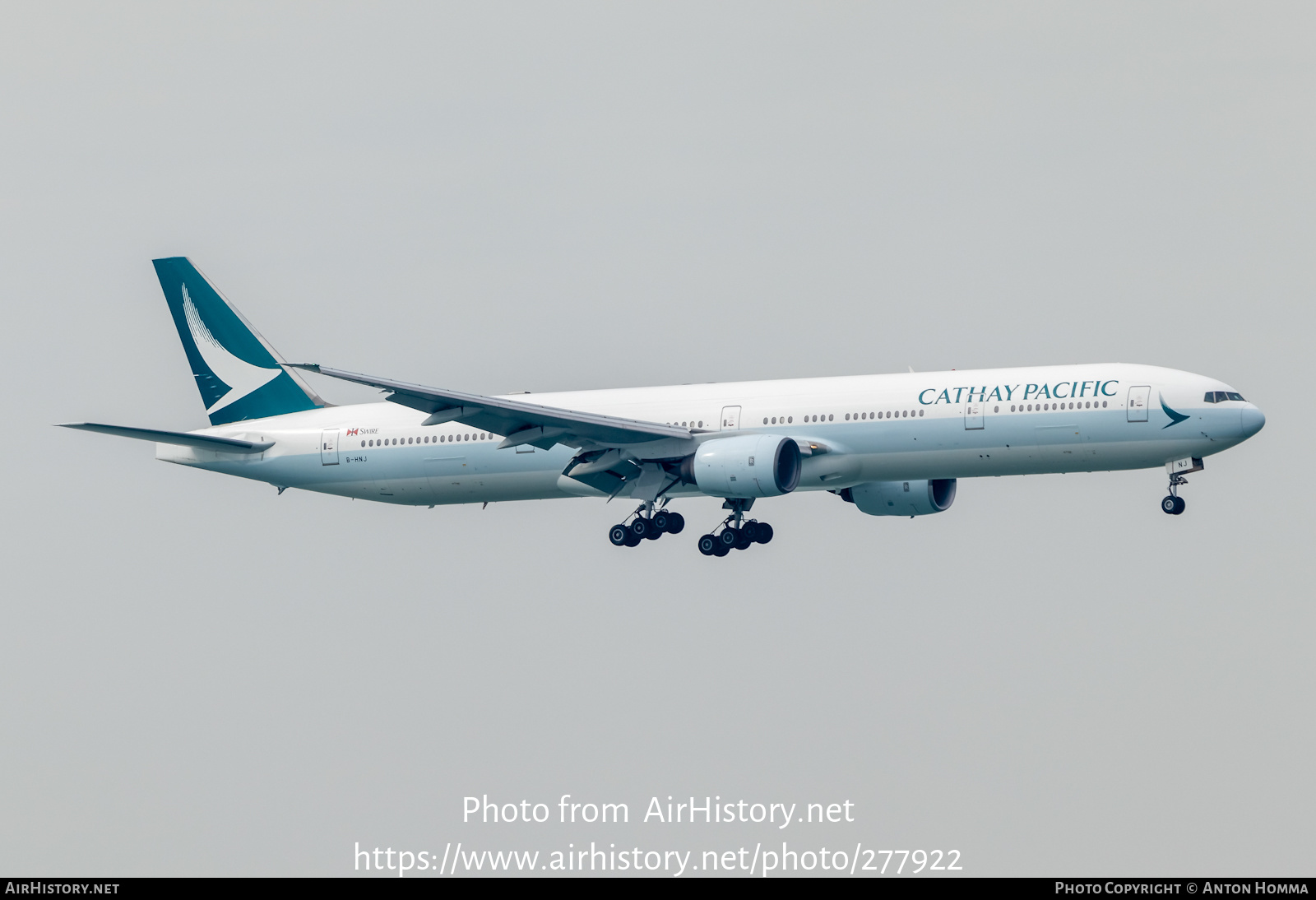 Aircraft Photo of B-HNJ | Boeing 777-367 | Cathay Pacific Airways | AirHistory.net #277922