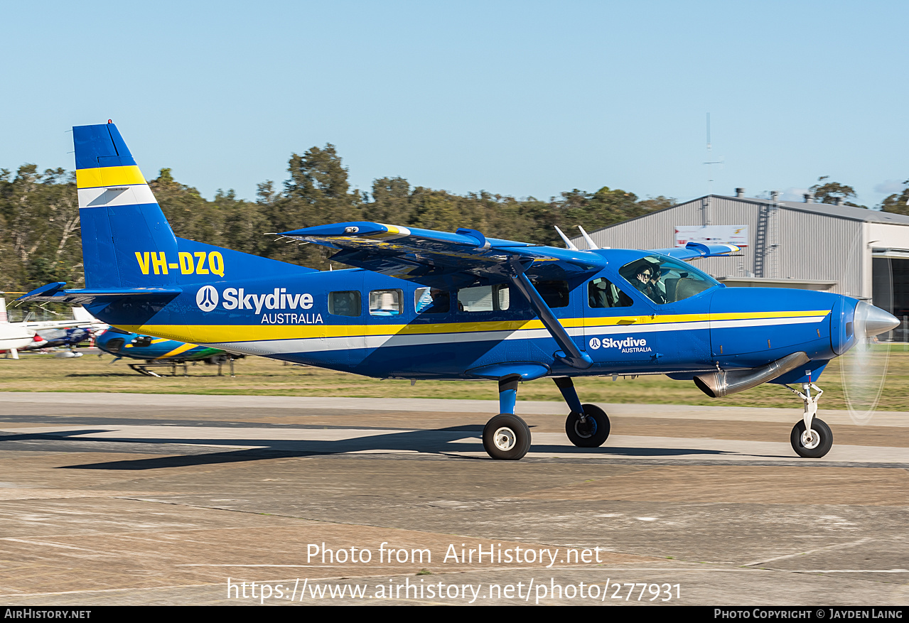 Aircraft Photo of VH-DZQ | Cessna 208 Caravan I | Skydive Australia | AirHistory.net #277931