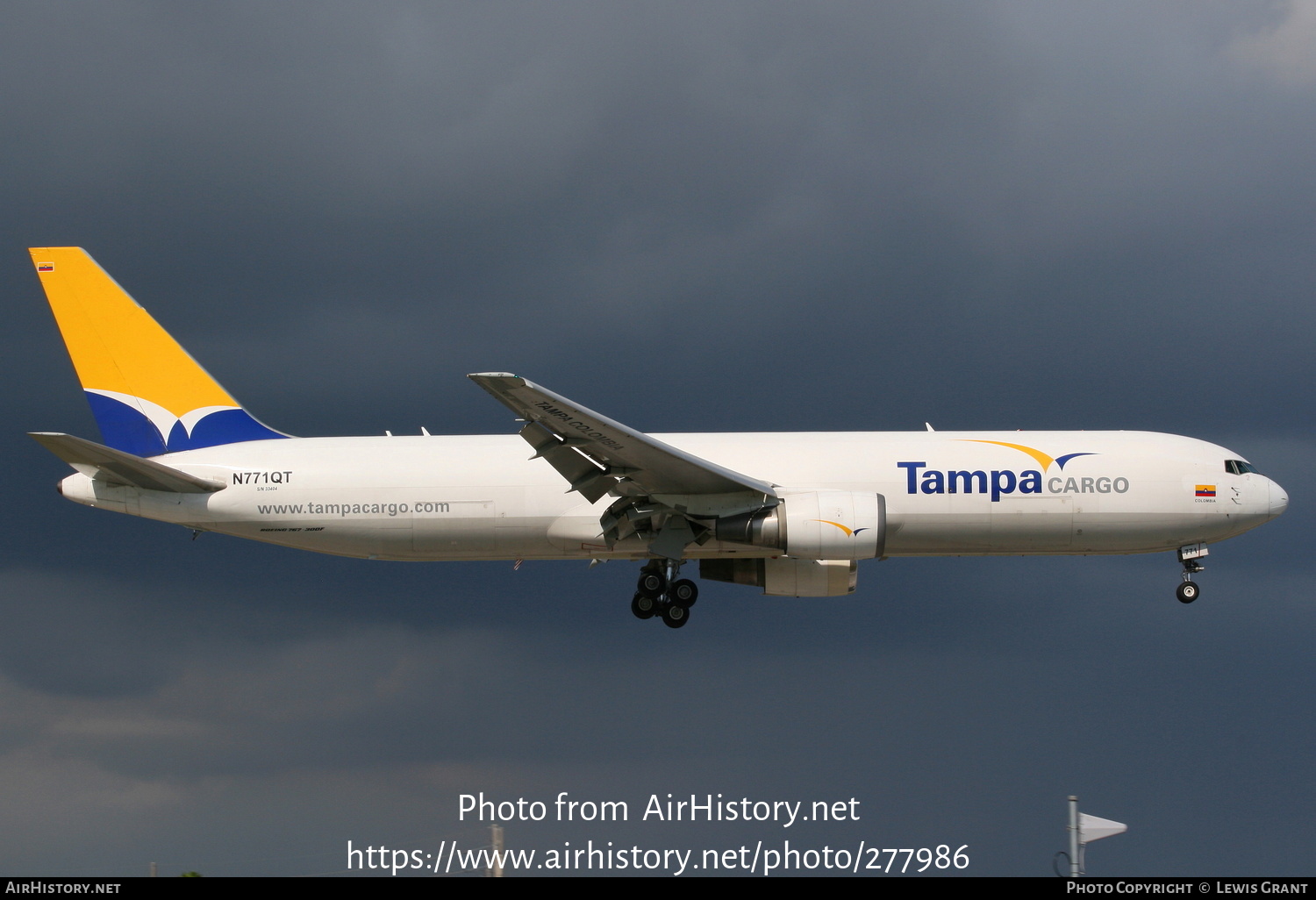 Aircraft Photo of N771QT | Boeing 767-381ERF | Tampa Cargo | AirHistory.net #277986