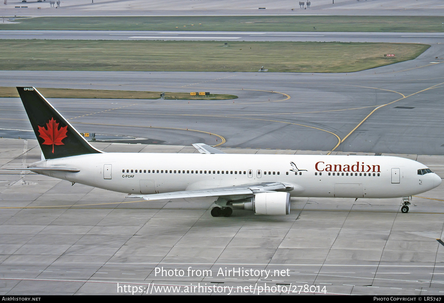 Aircraft Photo of C-FCAF | Boeing 767-375/ER | Canadian Airlines | AirHistory.net #278014