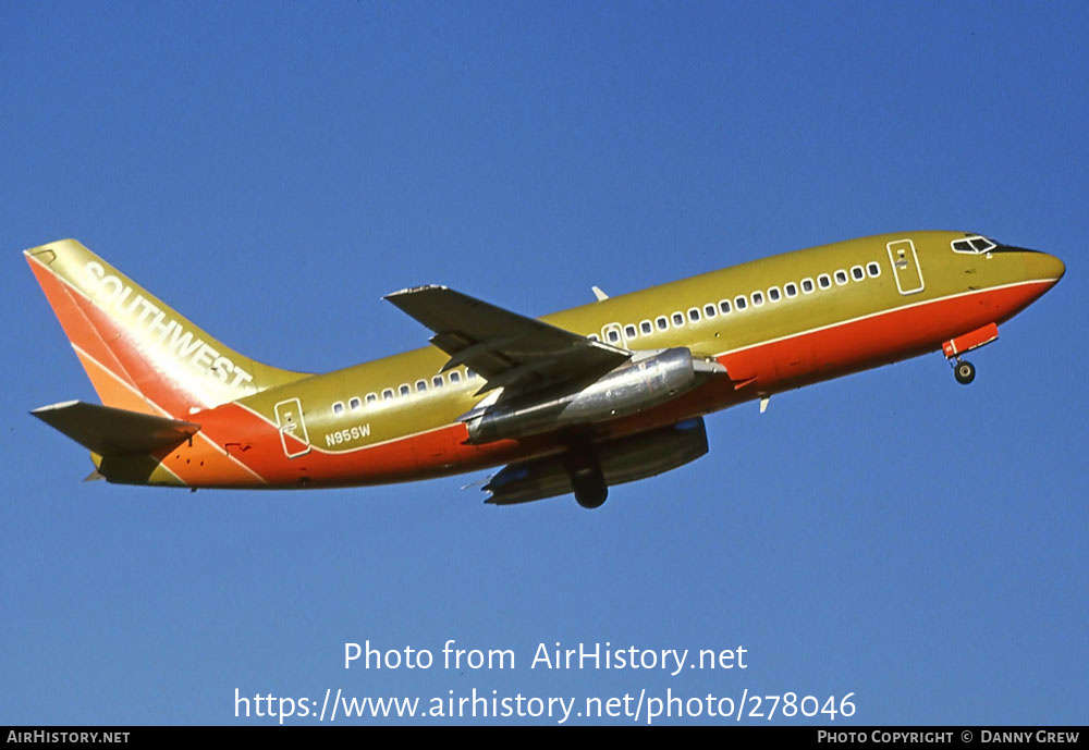 Aircraft Photo of N95SW | Boeing 737-2H4/Adv | Southwest Airlines | AirHistory.net #278046