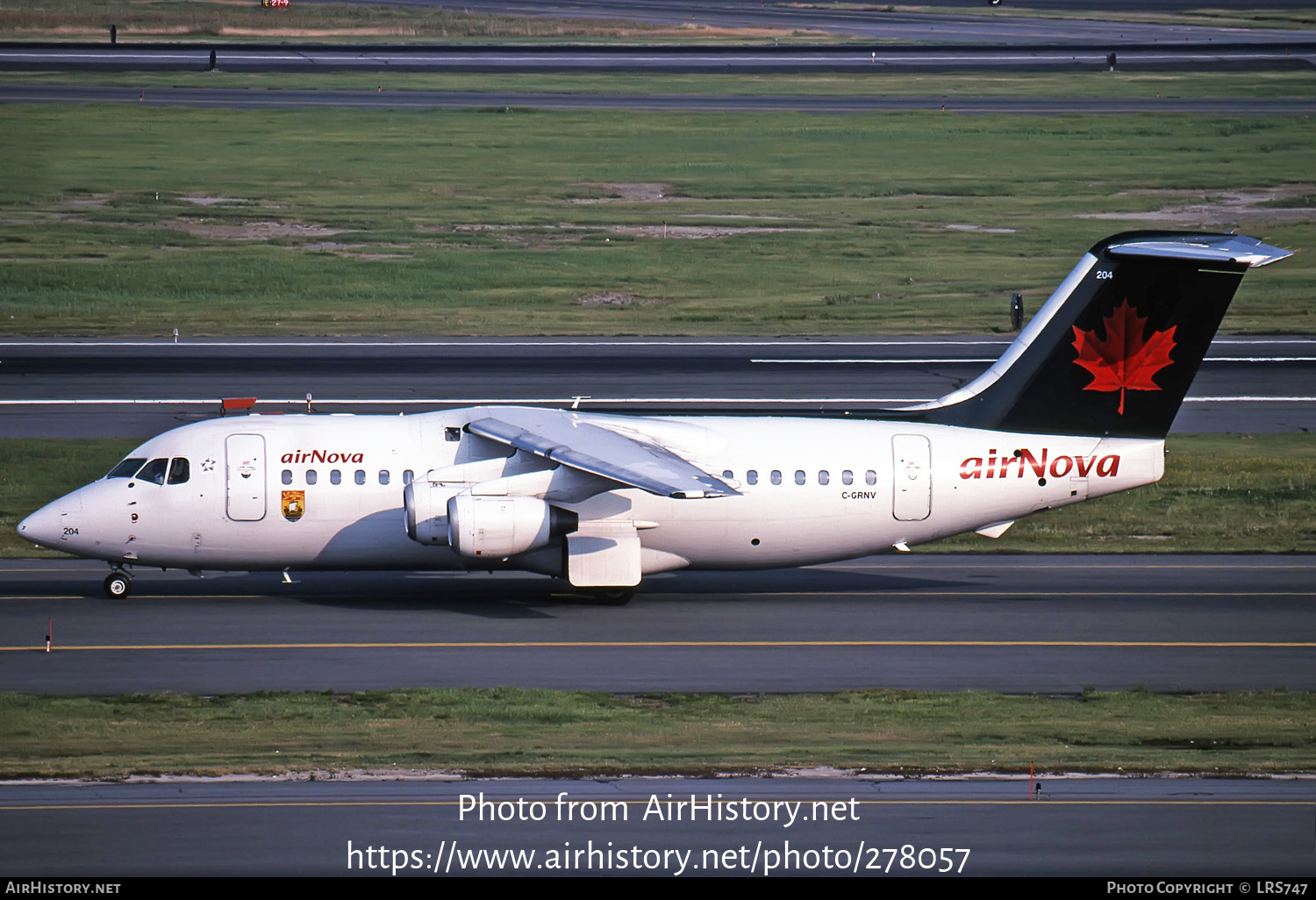 Aircraft Photo of C-GRNV | British Aerospace BAe-146-200 | Air Nova | AirHistory.net #278057