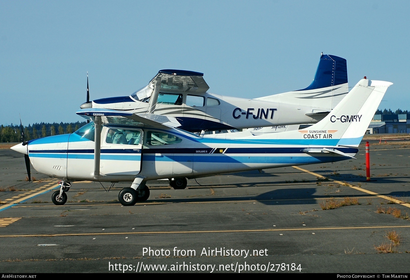 Aircraft Photo of C-GMRY | Cessna 182Q Skylane II | Sunshine Coast Air | AirHistory.net #278184