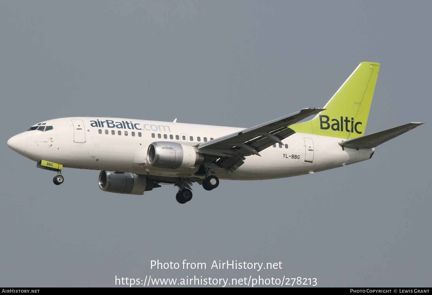 Aircraft Photo of YL-BBG | Boeing 737-548 | AirBaltic | AirHistory.net #278213