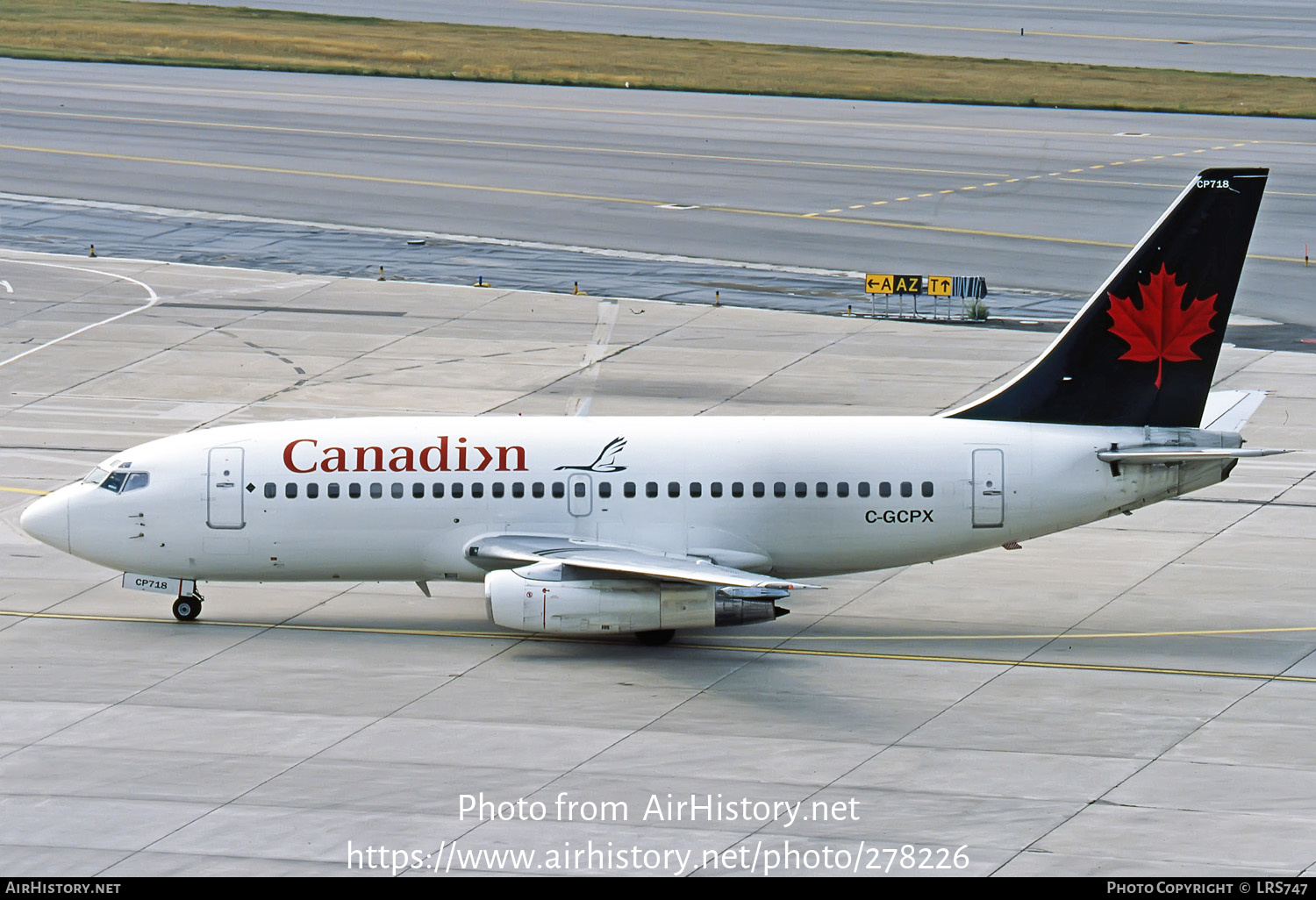 Aircraft Photo of C-GCPX | Boeing 737-217/Adv | Canadian Airlines | AirHistory.net #278226