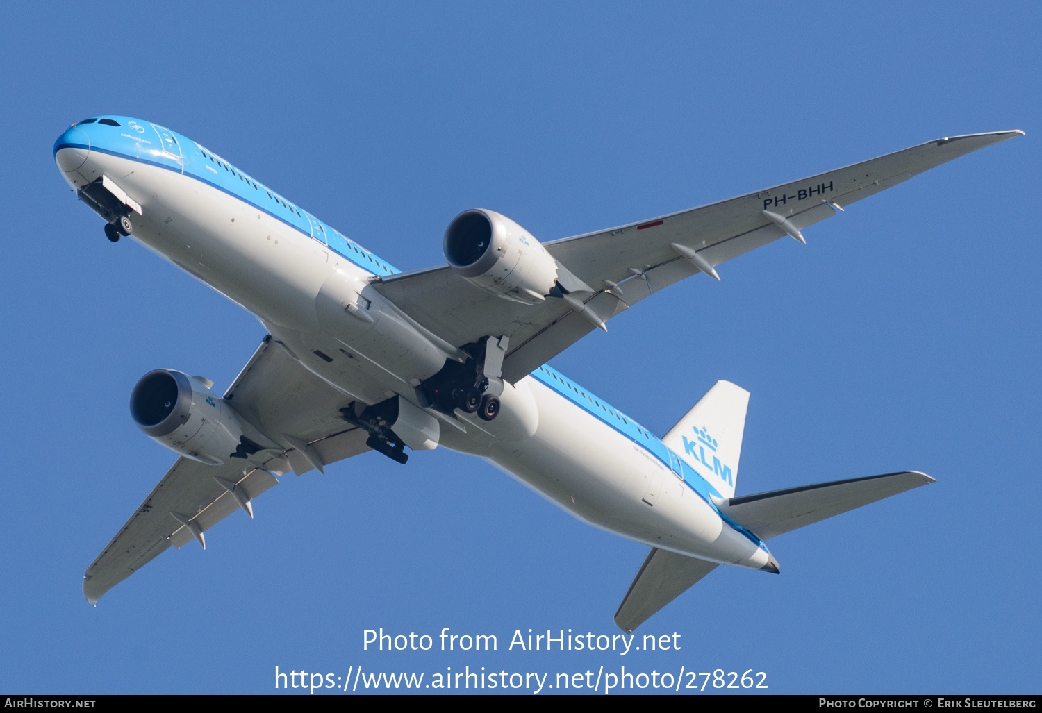 Aircraft Photo of PH-BHH | Boeing 787-9 Dreamliner | KLM - Royal Dutch Airlines | AirHistory.net #278262