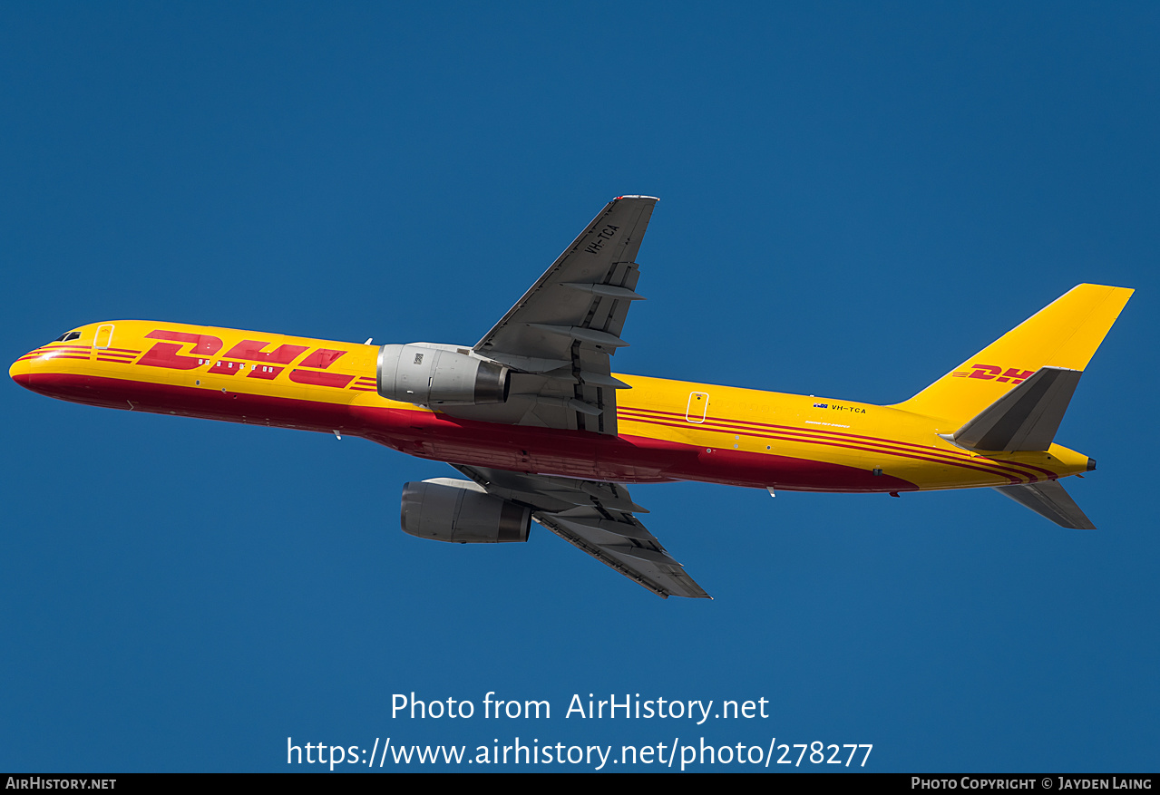 Aircraft Photo of VH-TCA | Boeing 757-236(PCF) | DHL International | AirHistory.net #278277