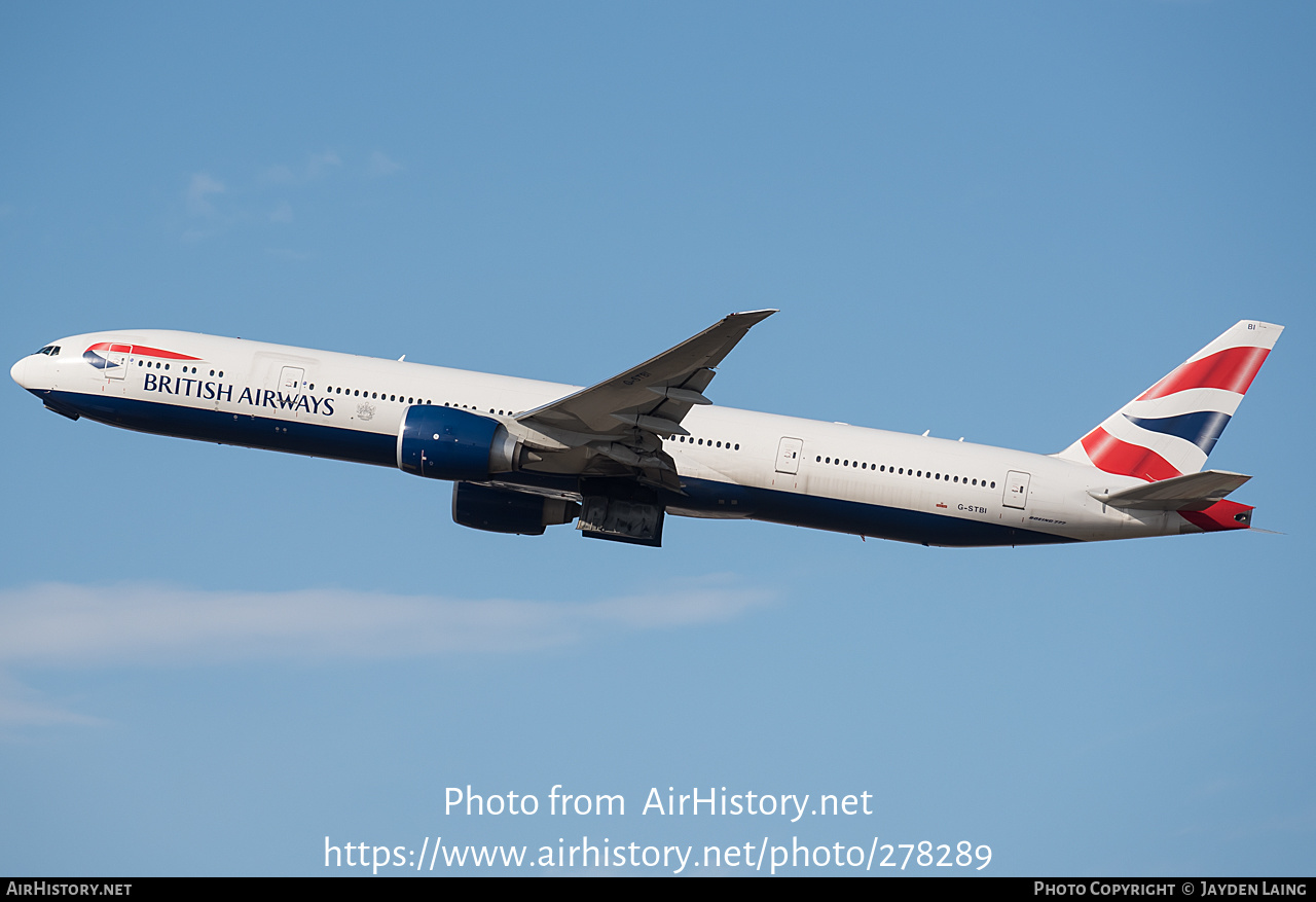 Aircraft Photo of G-STBI | Boeing 777-336/ER | British Airways | AirHistory.net #278289