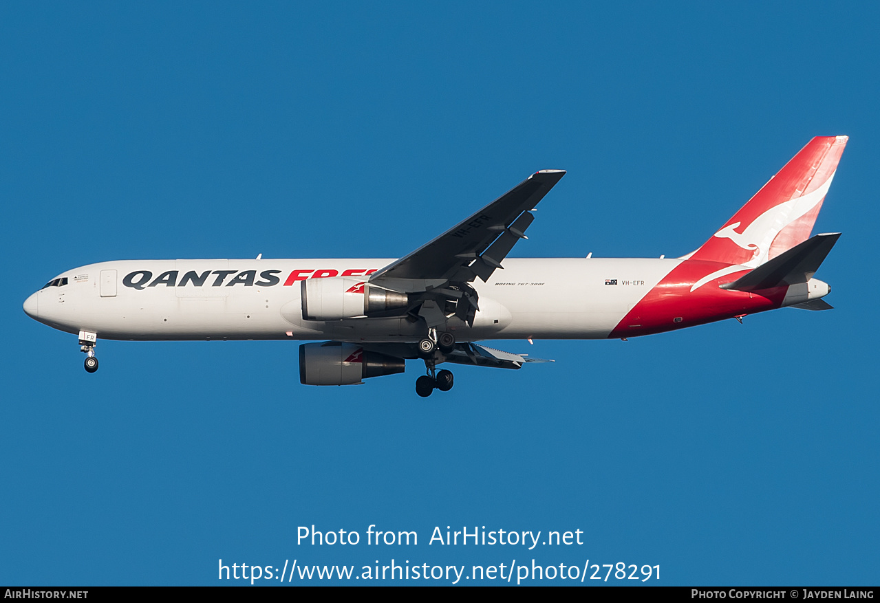 Aircraft Photo of VH-EFR | Boeing 767-381F | Qantas Freight | AirHistory.net #278291