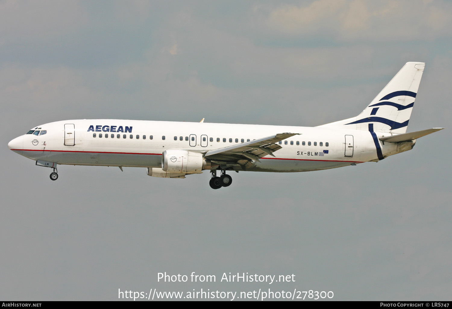 Aircraft Photo of SX-BLM | Boeing 737-42C | Aegean Airlines | AirHistory.net #278300