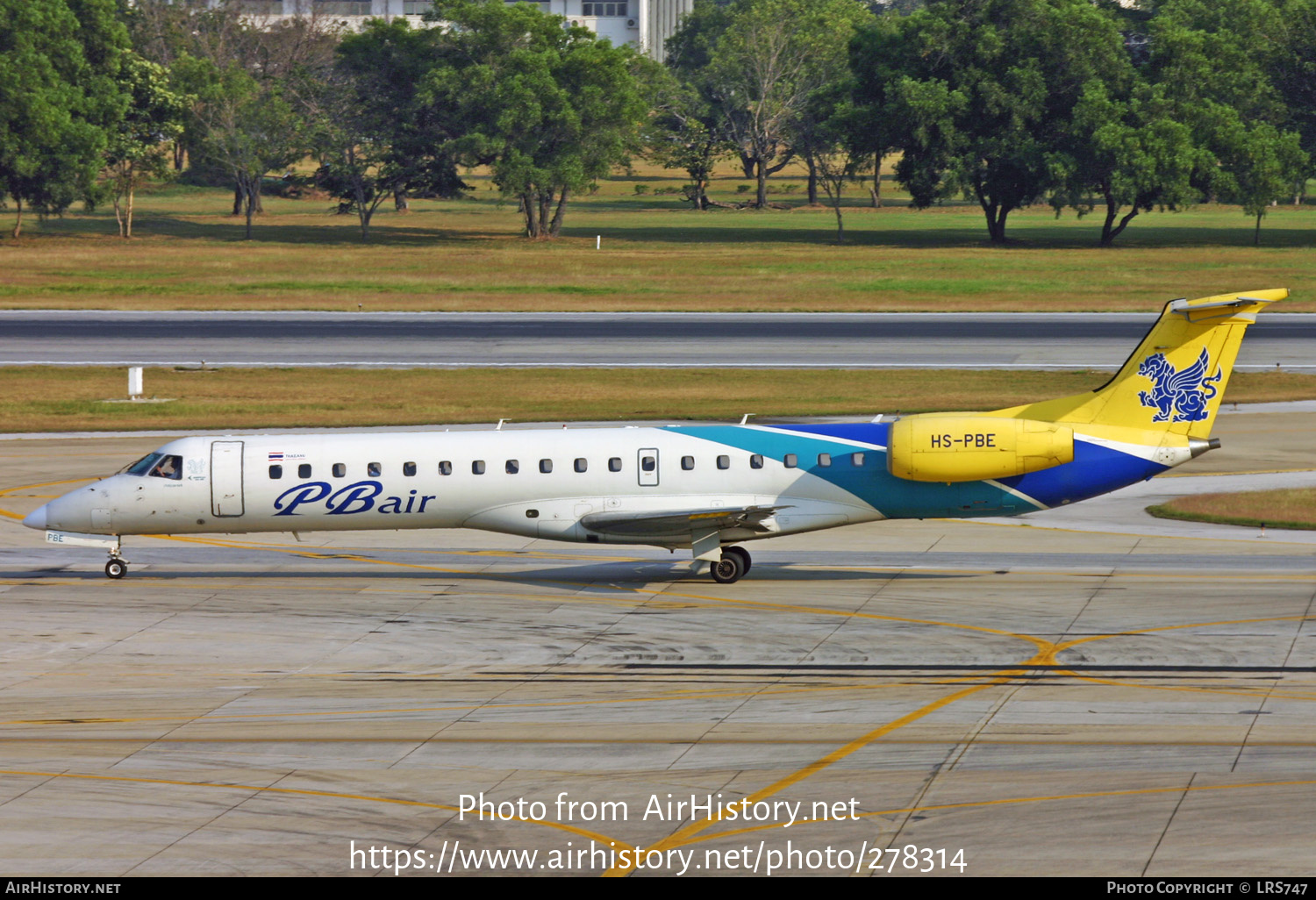 Aircraft Photo of HS-PBE | Embraer ERJ-145LR (EMB-145LR) | PB Air | AirHistory.net #278314