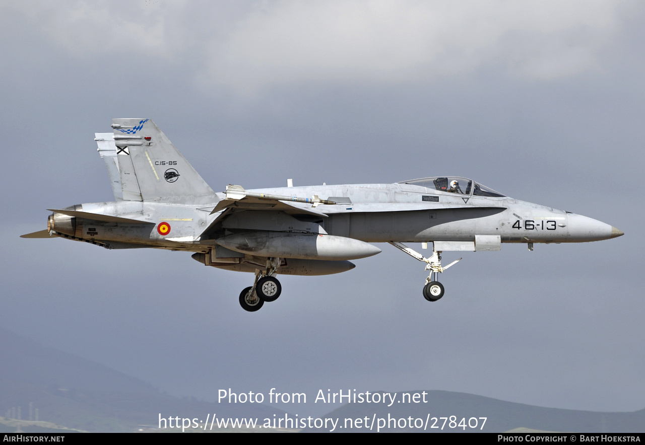 Aircraft Photo of C.15-85 | McDonnell Douglas F/A-18A+ Hornet | Spain - Air Force | AirHistory.net #278407