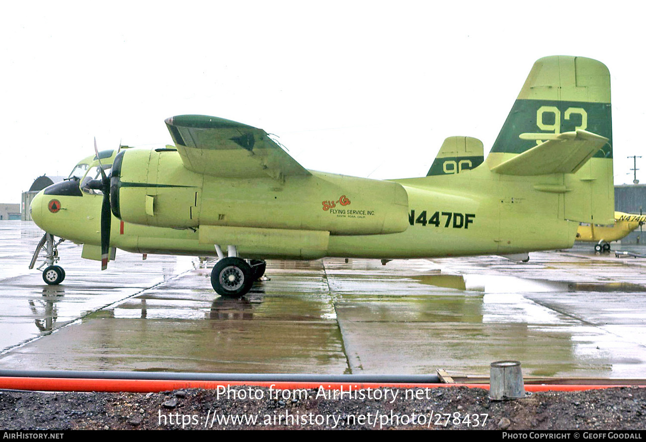 Aircraft Photo of N447DF | Grumman S-2A(AT) Tracker | Sis-Q Flying Service | AirHistory.net #278437