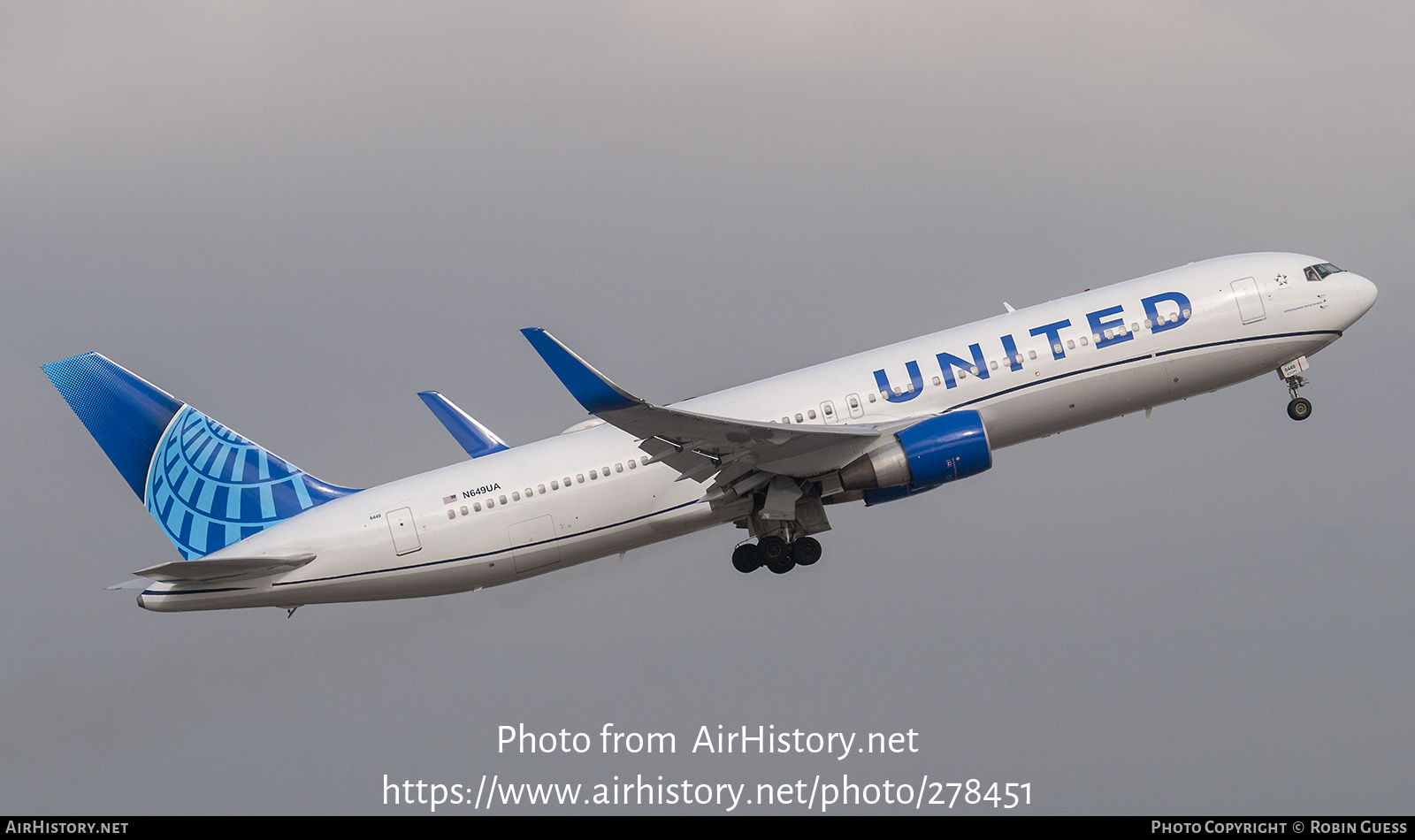 Aircraft Photo of N649UA | Boeing 767-322/ER | United Airlines | AirHistory.net #278451