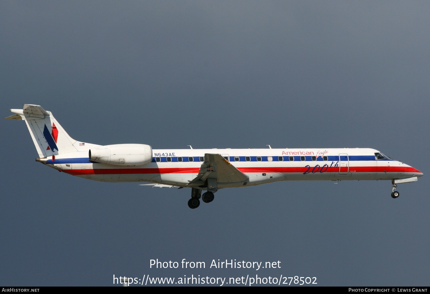 Aircraft Photo of N643AE | Embraer ERJ-145LR (EMB-145LR) | American Eagle | AirHistory.net #278502