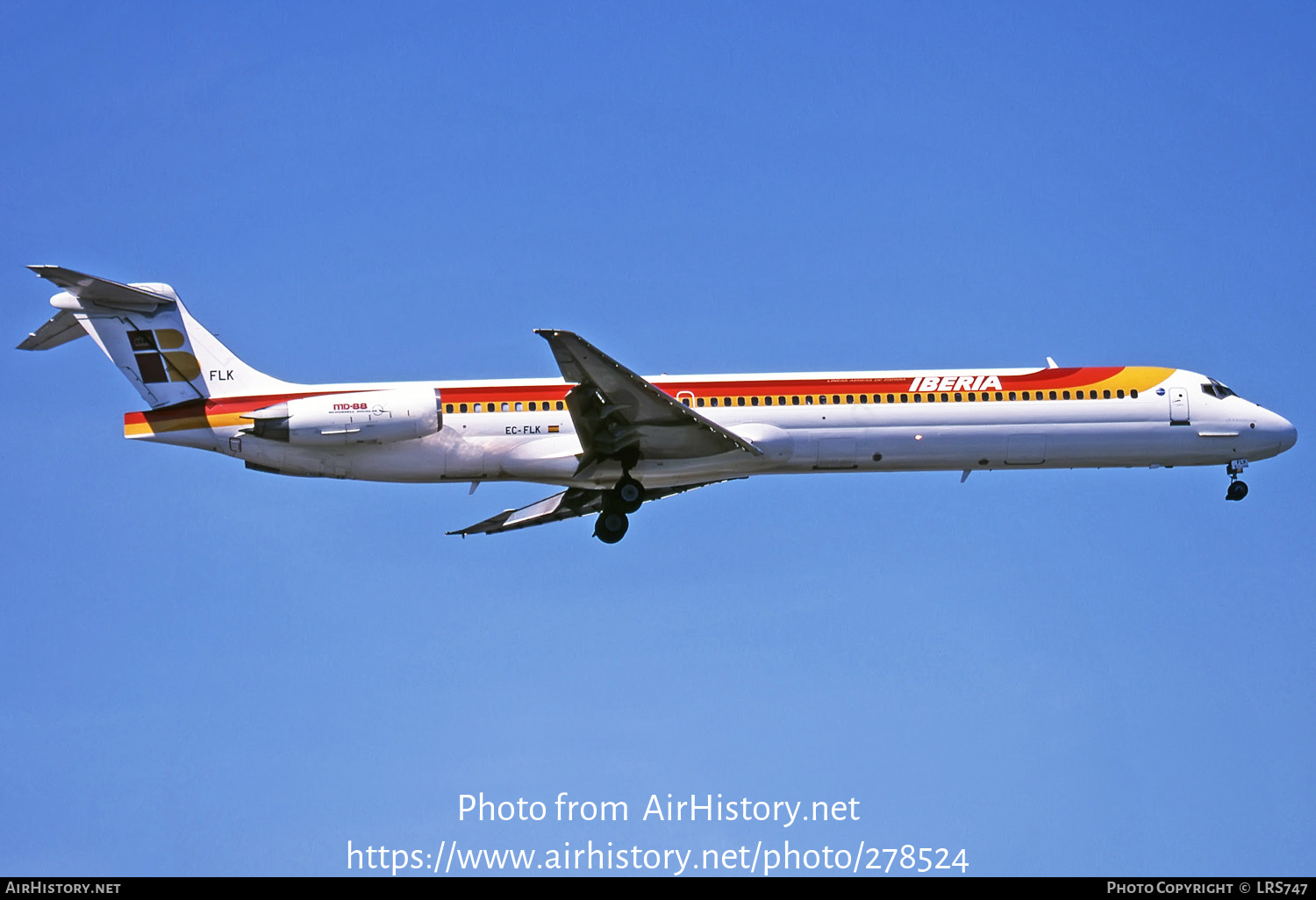 Aircraft Photo of EC-FLK | McDonnell Douglas MD-88 | Iberia | AirHistory.net #278524