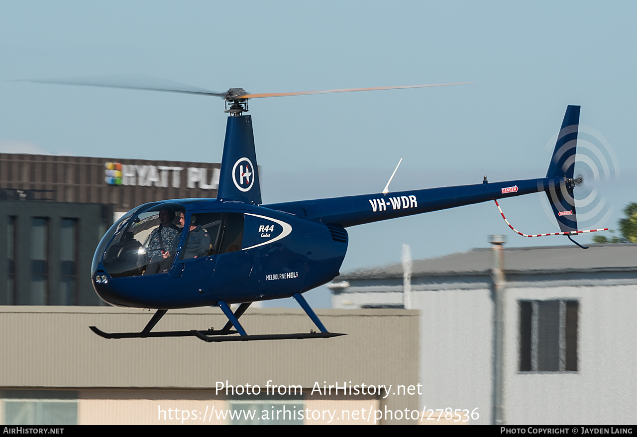 Aircraft Photo of VH-WDR | Robinson R-44 Cadet | Melbourne Helicopters | AirHistory.net #278536