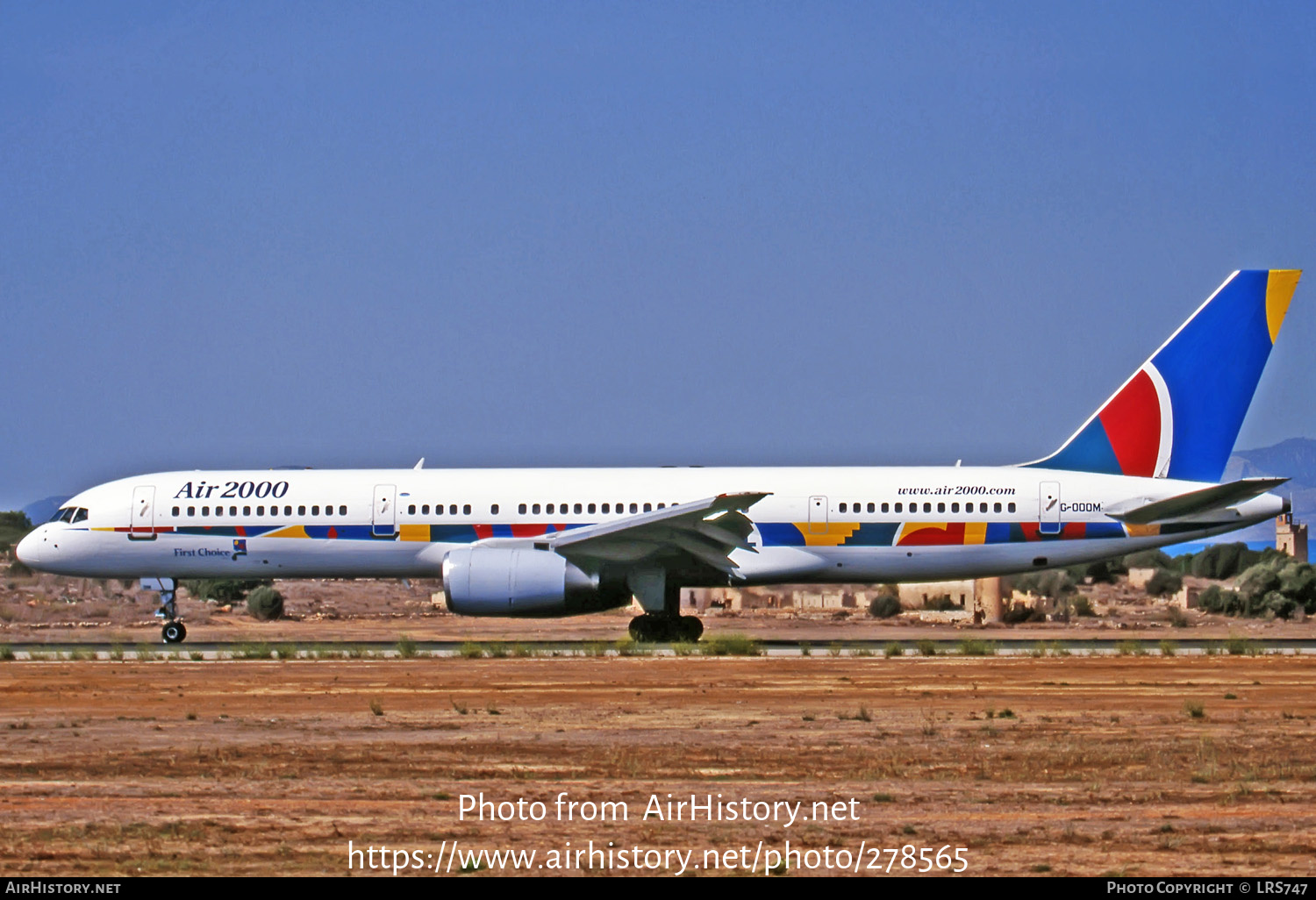 Aircraft Photo of G-OOOM | Boeing 757-225 | Air 2000 | AirHistory.net #278565