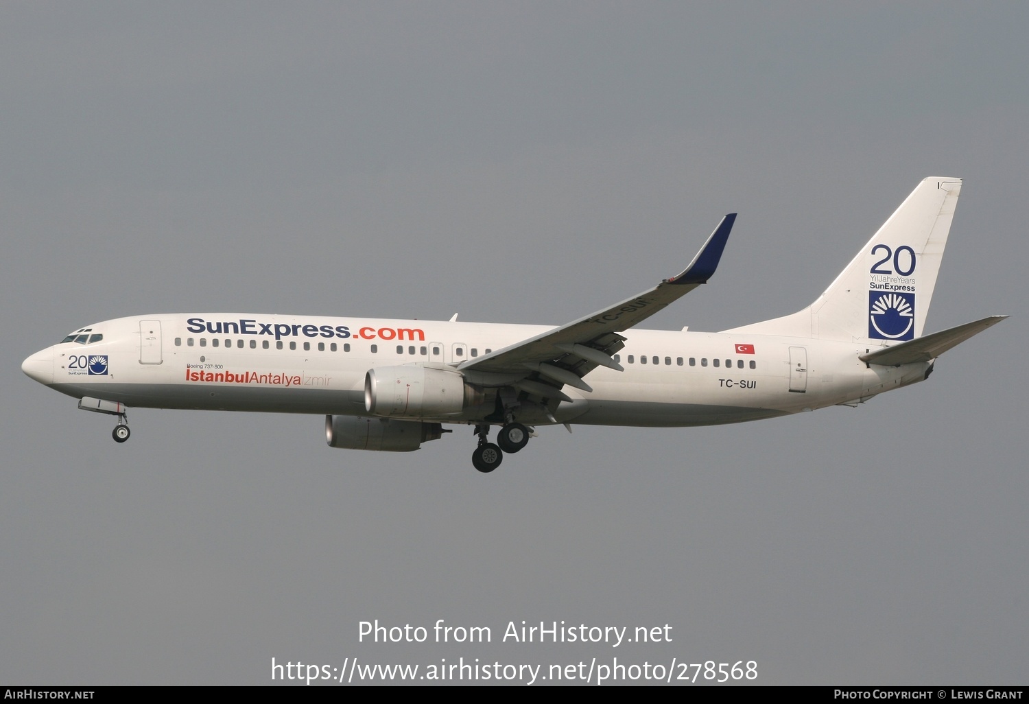 Aircraft Photo of TC-SUI | Boeing 737-8CX | SunExpress | AirHistory.net #278568