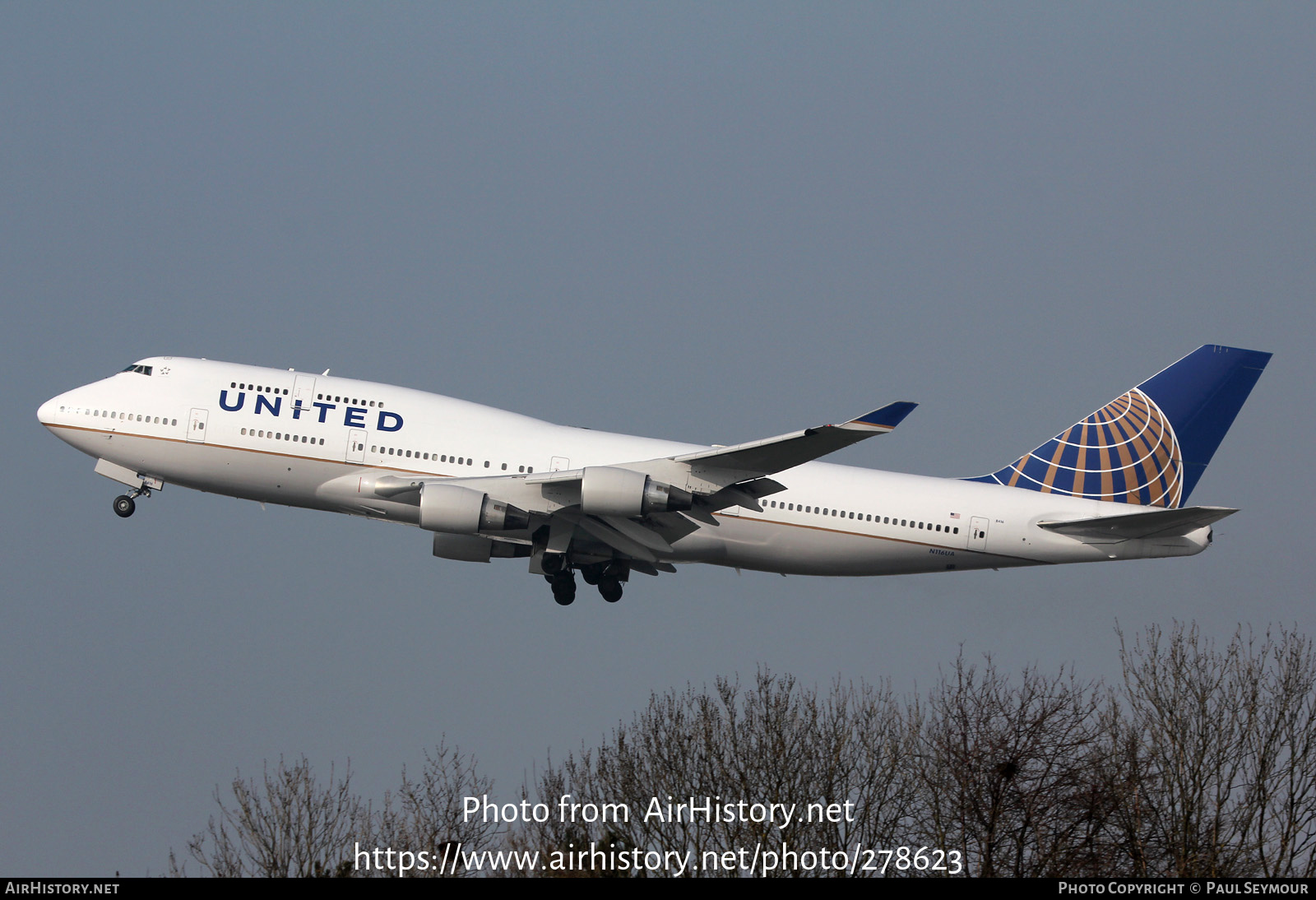 Aircraft Photo of N116UA | Boeing 747-422 | United Airlines | AirHistory.net #278623