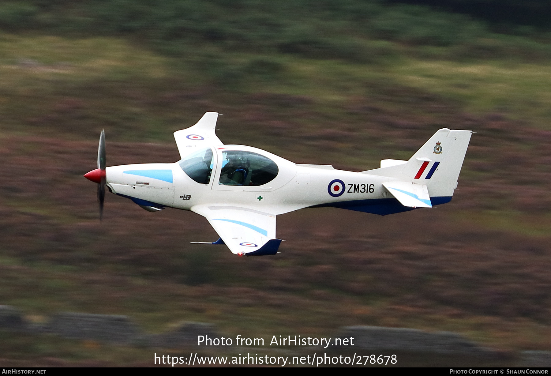 Aircraft Photo of ZM316 | Grob G-120TP Prefect T1 | UK - Air Force | AirHistory.net #278678