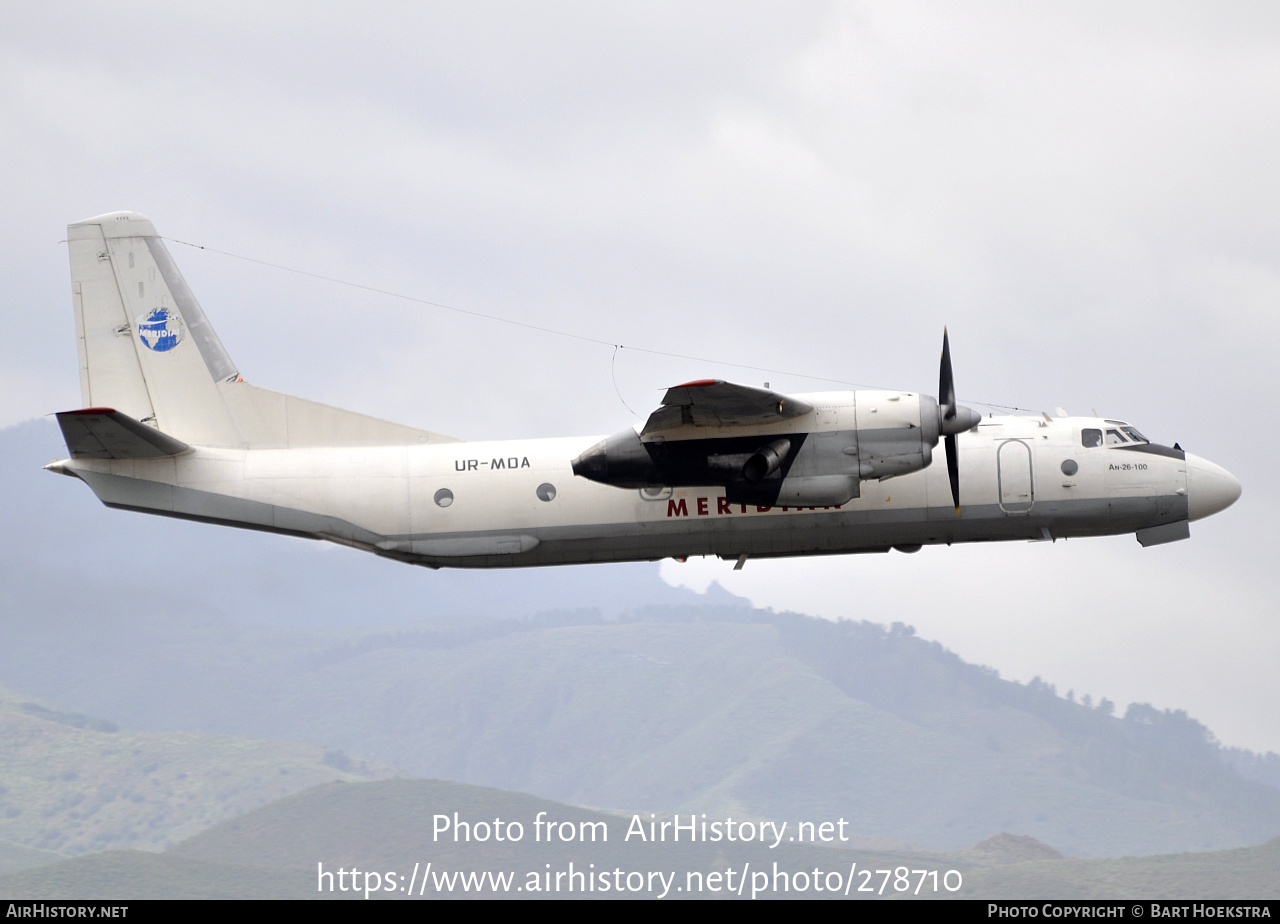 Aircraft Photo of UR-MDA | Antonov An-26-100 | Meridian Avia | AirHistory.net #278710