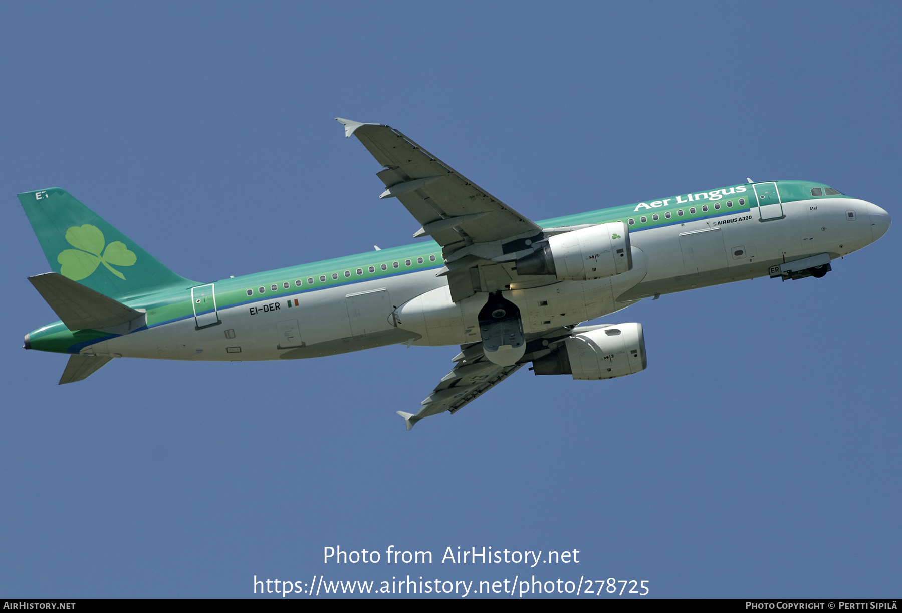 Aircraft Photo of EI-DER | Airbus A320-214 | Aer Lingus | AirHistory.net #278725