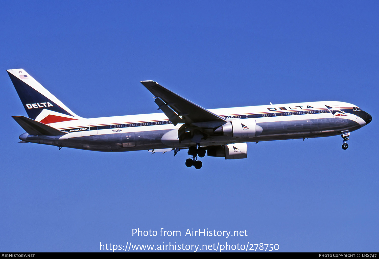 Aircraft Photo of N183DN | Boeing 767-332/ER | Delta Air Lines | AirHistory.net #278750