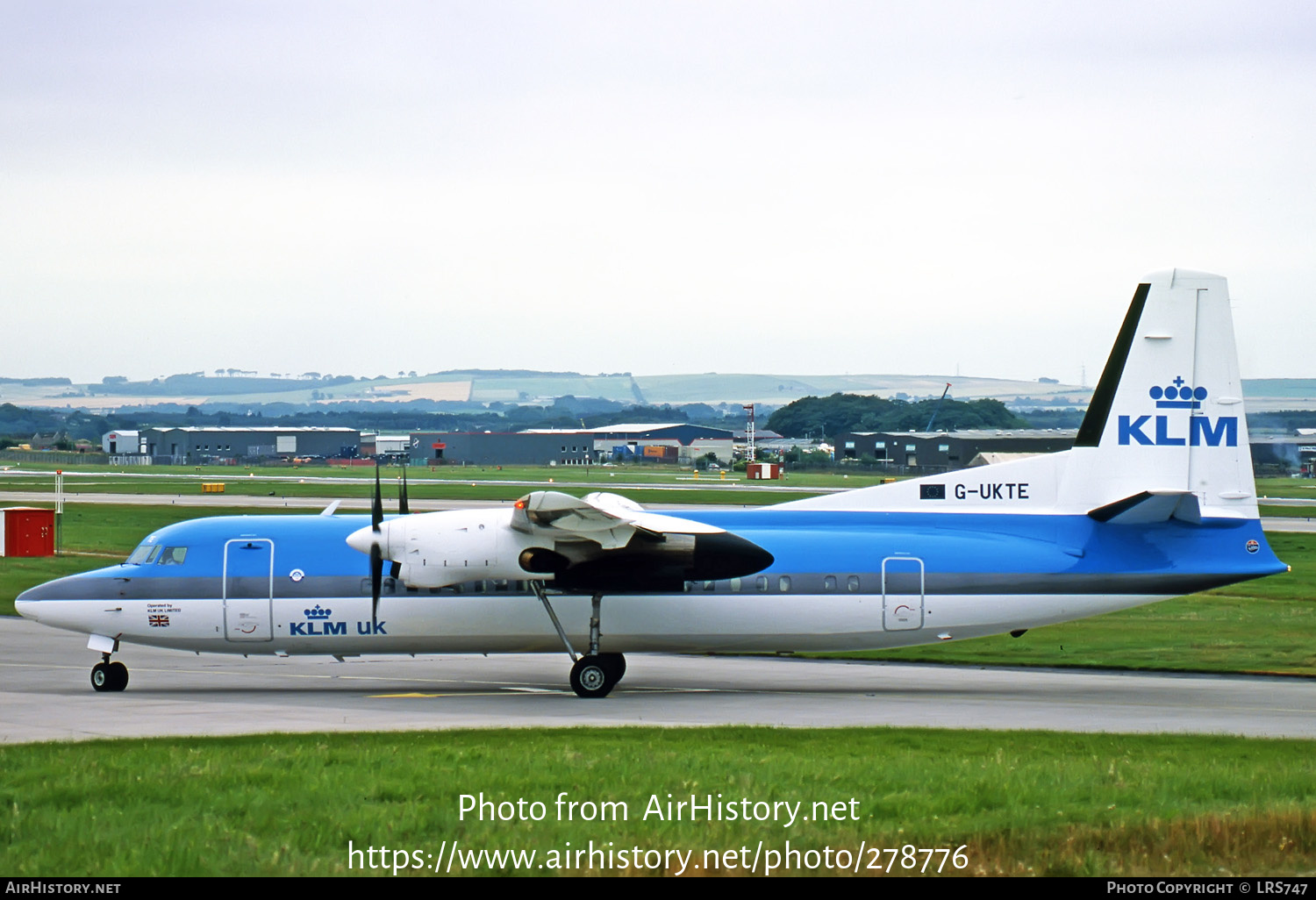 Aircraft Photo of G-UKTE | Fokker 50 | KLM UK | AirHistory.net #278776