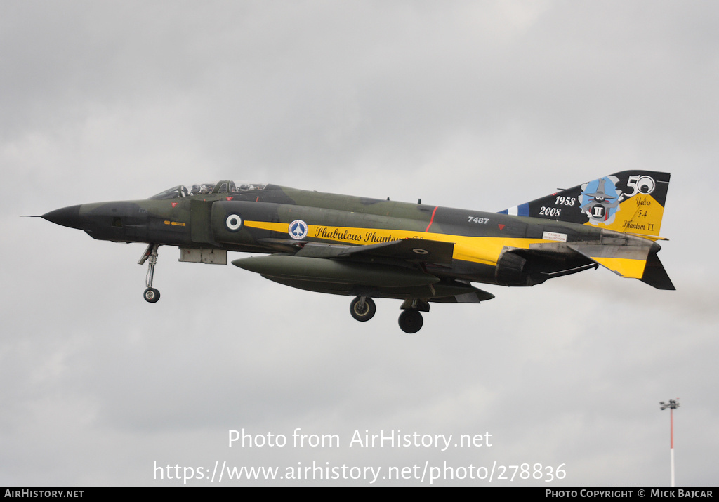 Aircraft Photo of 7487 | McDonnell Douglas RF-4E Phantom II | Greece - Air Force | AirHistory.net #278836