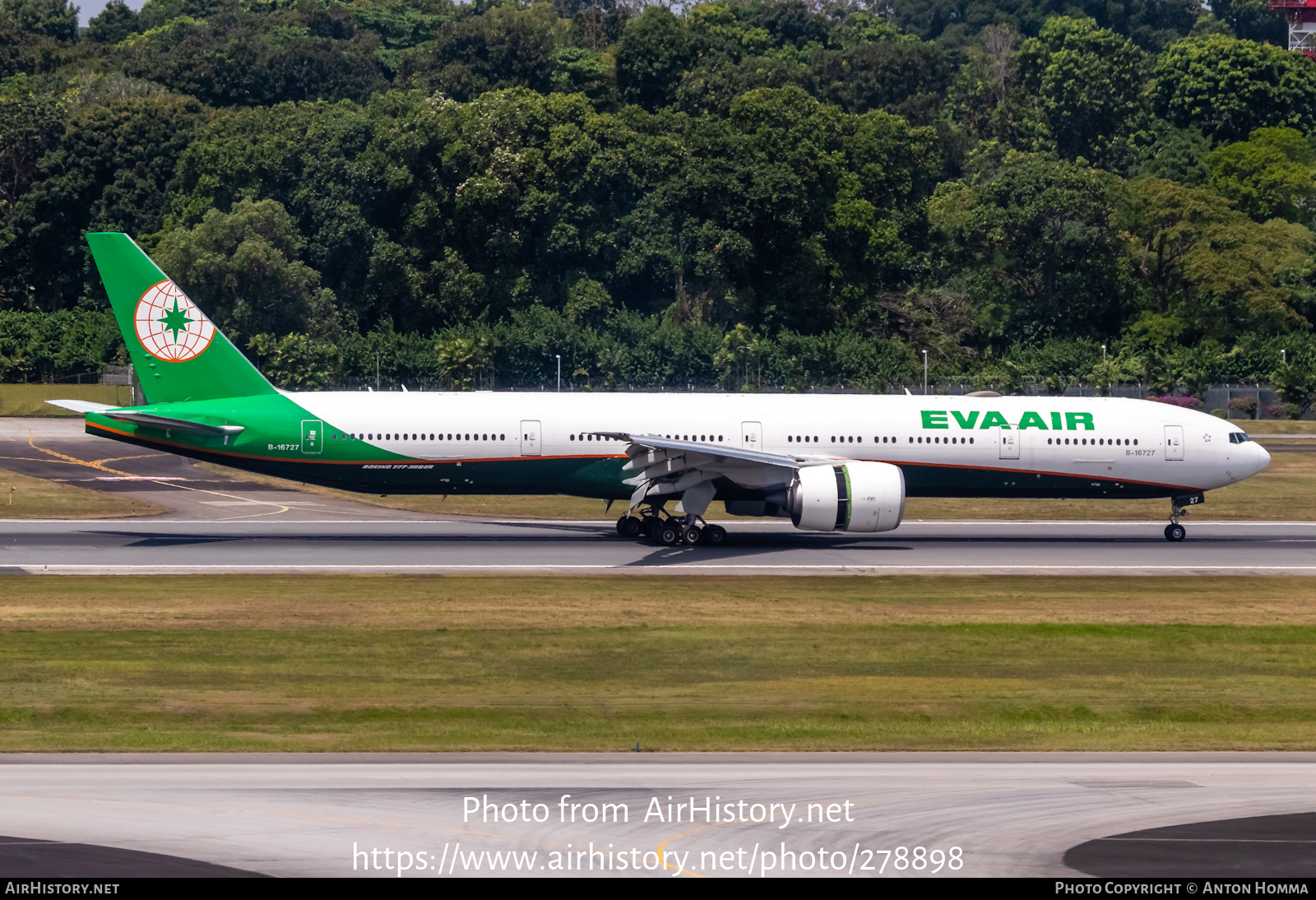 Aircraft Photo of B-16727 | Boeing 777-35E/ER | EVA Air | AirHistory.net #278898