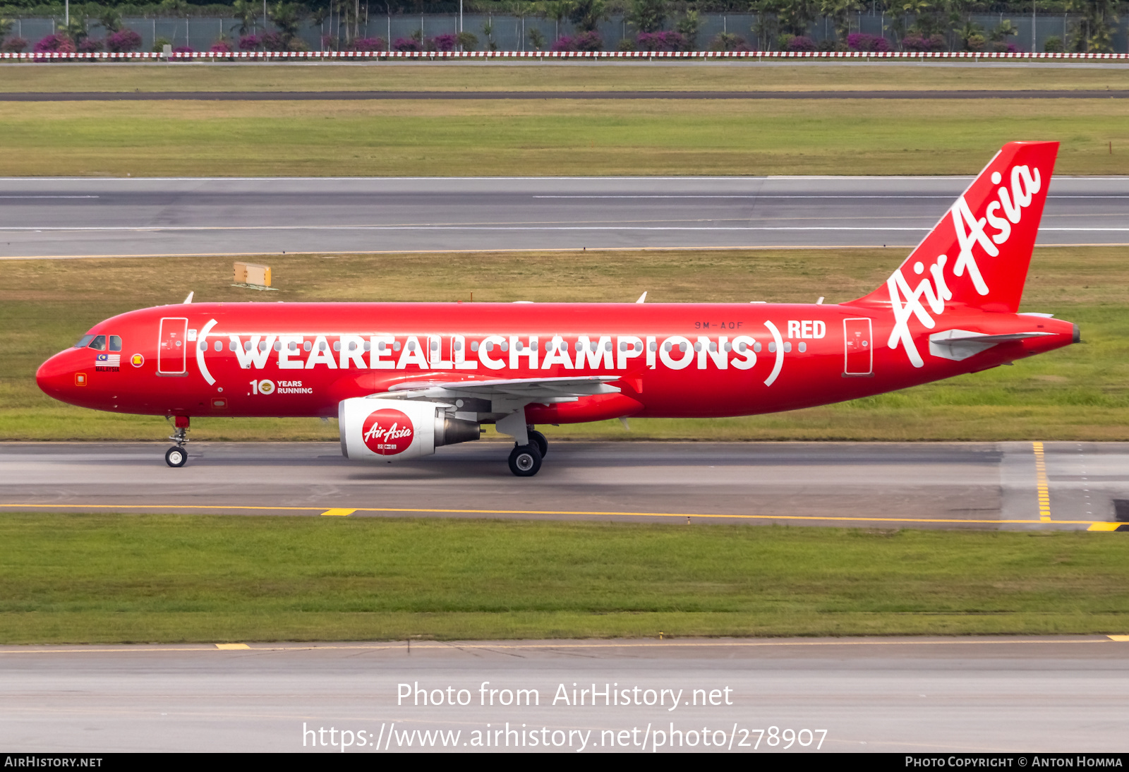 Aircraft Photo of 9M-AQF | Airbus A320-216 | AirAsia | AirHistory.net #278907