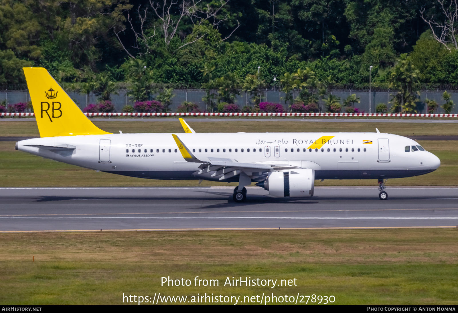 Aircraft Photo of V8-RBF | Airbus A320-251N | Royal Brunei Airlines | AirHistory.net #278930