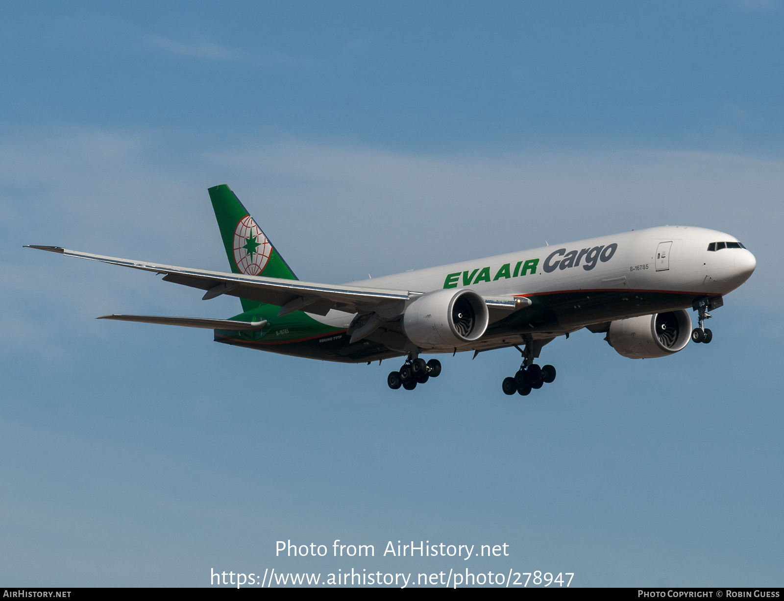 Aircraft Photo of B-16785 | Boeing 777-F | EVA Air Cargo | AirHistory.net #278947