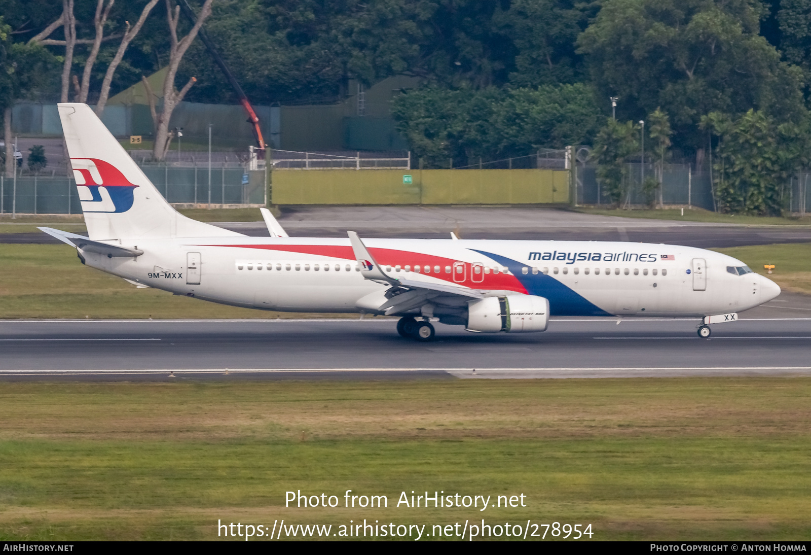 Aircraft Photo of 9M-MXX | Boeing 737-8H6 | Malaysia Airlines | AirHistory.net #278954